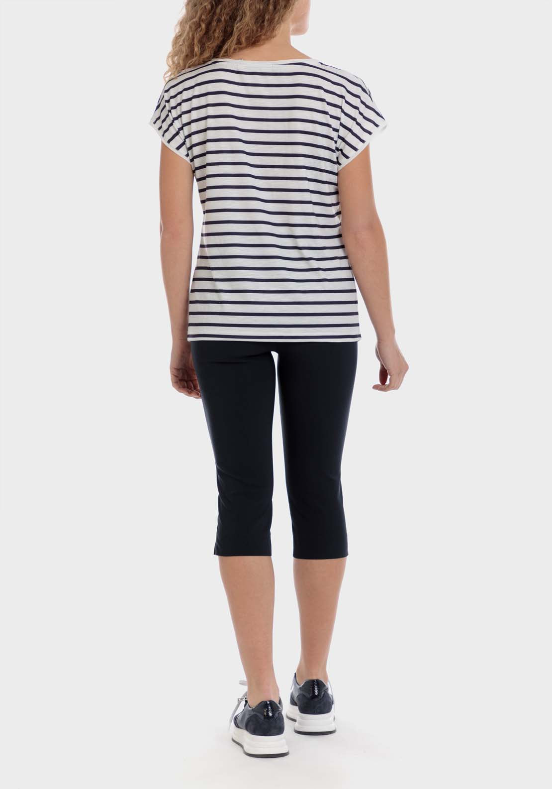 Punt Roma Floral Striped T-Shirt 4 Shaws Department Stores