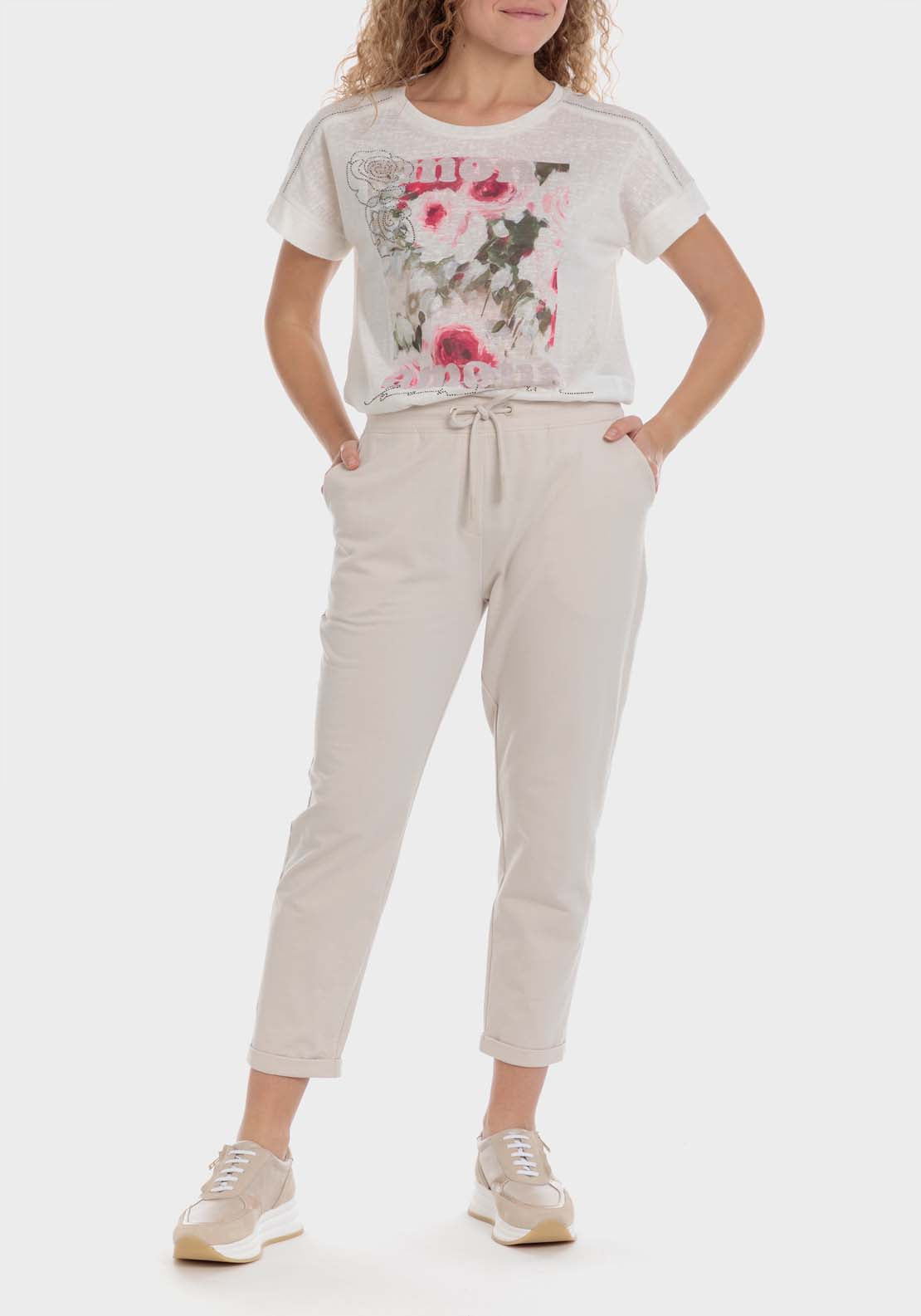 Punt Roma Floral Print T-Shirt 3 Shaws Department Stores