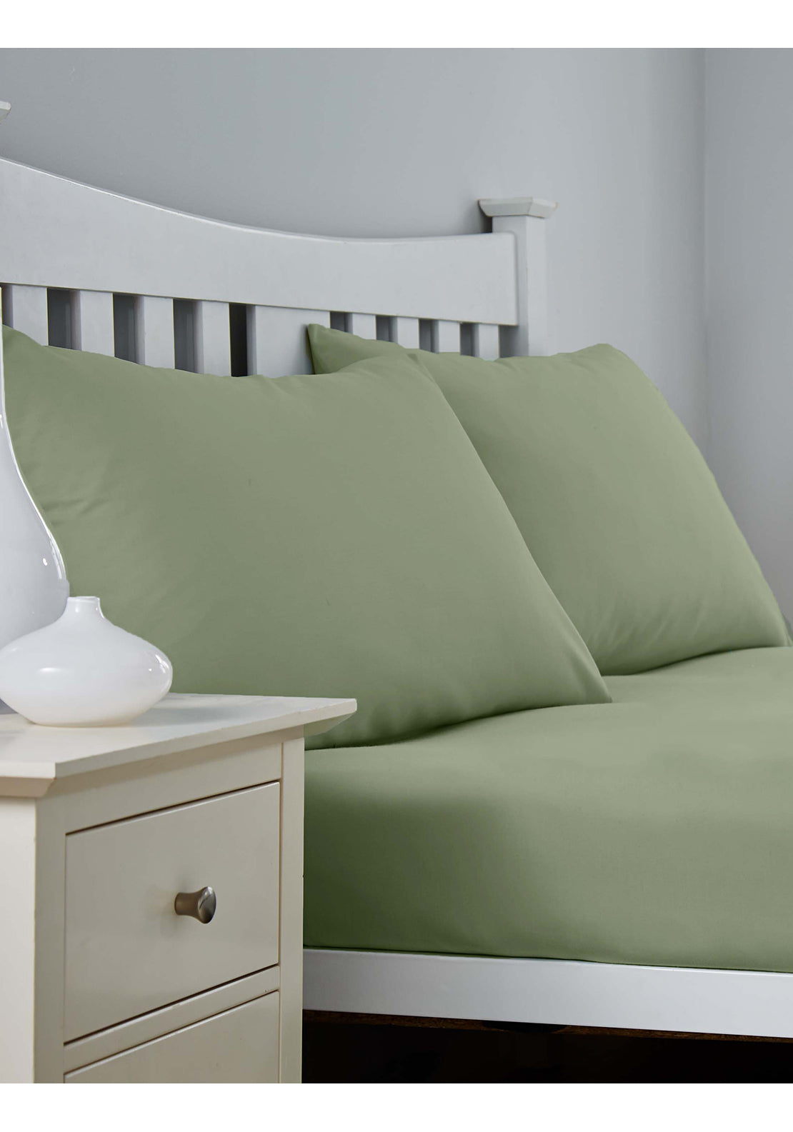 The Home Collection 300 Thread Count Standard Pillowcase Pair - Green 1 Shaws Department Stores