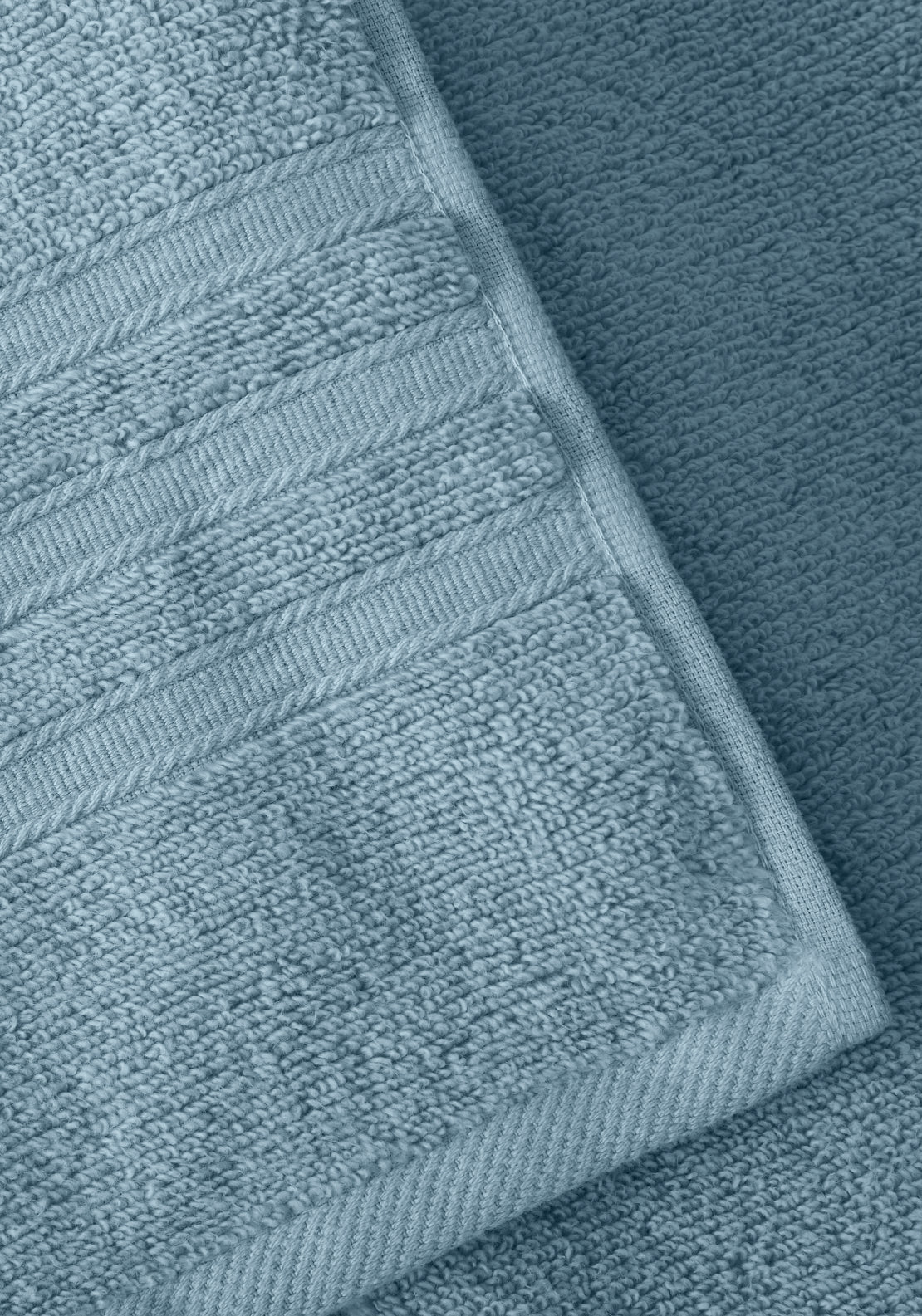 Catherine Lansfield 100% Cotton Zero Twist Towel 450gsm - Blue 3 Shaws Department Stores