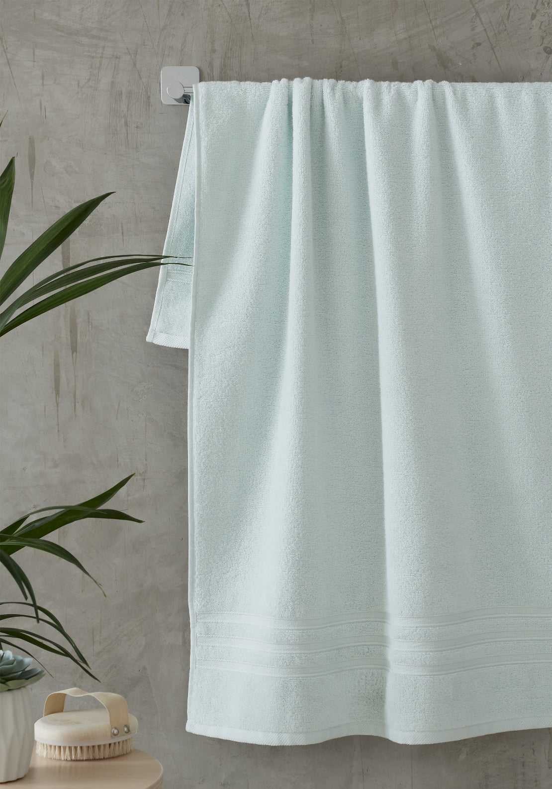 Catherine Lansfield 100% Cotton Zero Twist Towel 450gsm - Blue 2 Shaws Department Stores