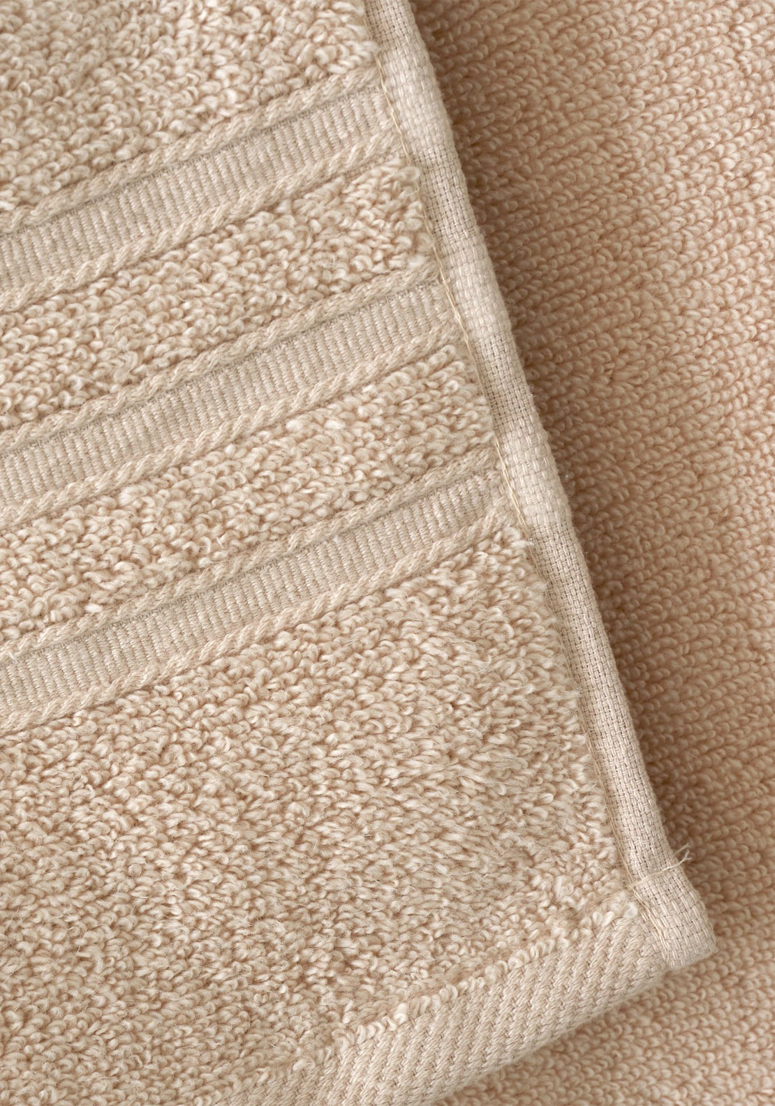Catherine Lansfield 100% Cotton Zero Twist Towel 450gsm - Beige 3 Shaws Department Stores
