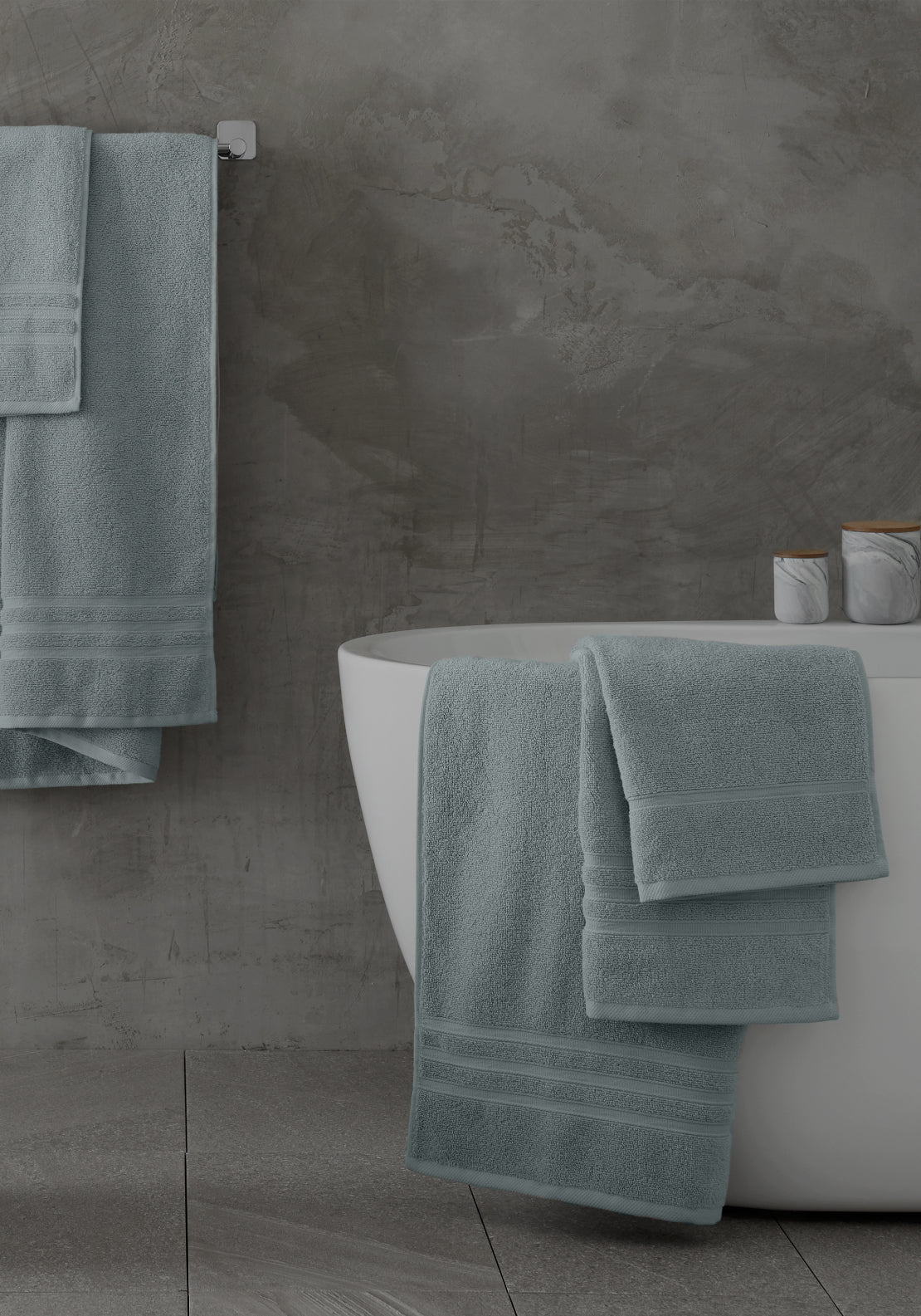 Catherine Lansfield 100% Cotton Zero Twist Towel 450gsm - Green 1 Shaws Department Stores