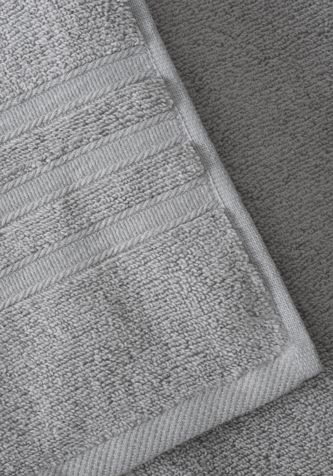 Catherine Lansfield 100% Cotton Zero Twist Towel 450gsm - Silver 3 Shaws Department Stores