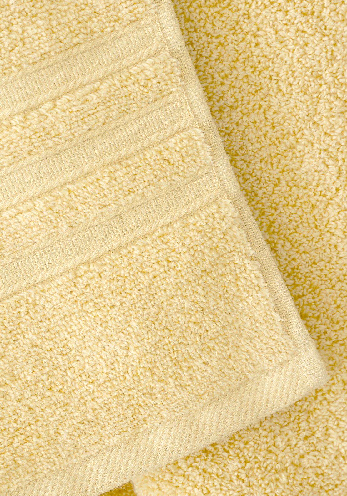 Catherine Lansfield 100% Cotton Zero Twist Towel 450gsm - Yellow 3 Shaws Department Stores