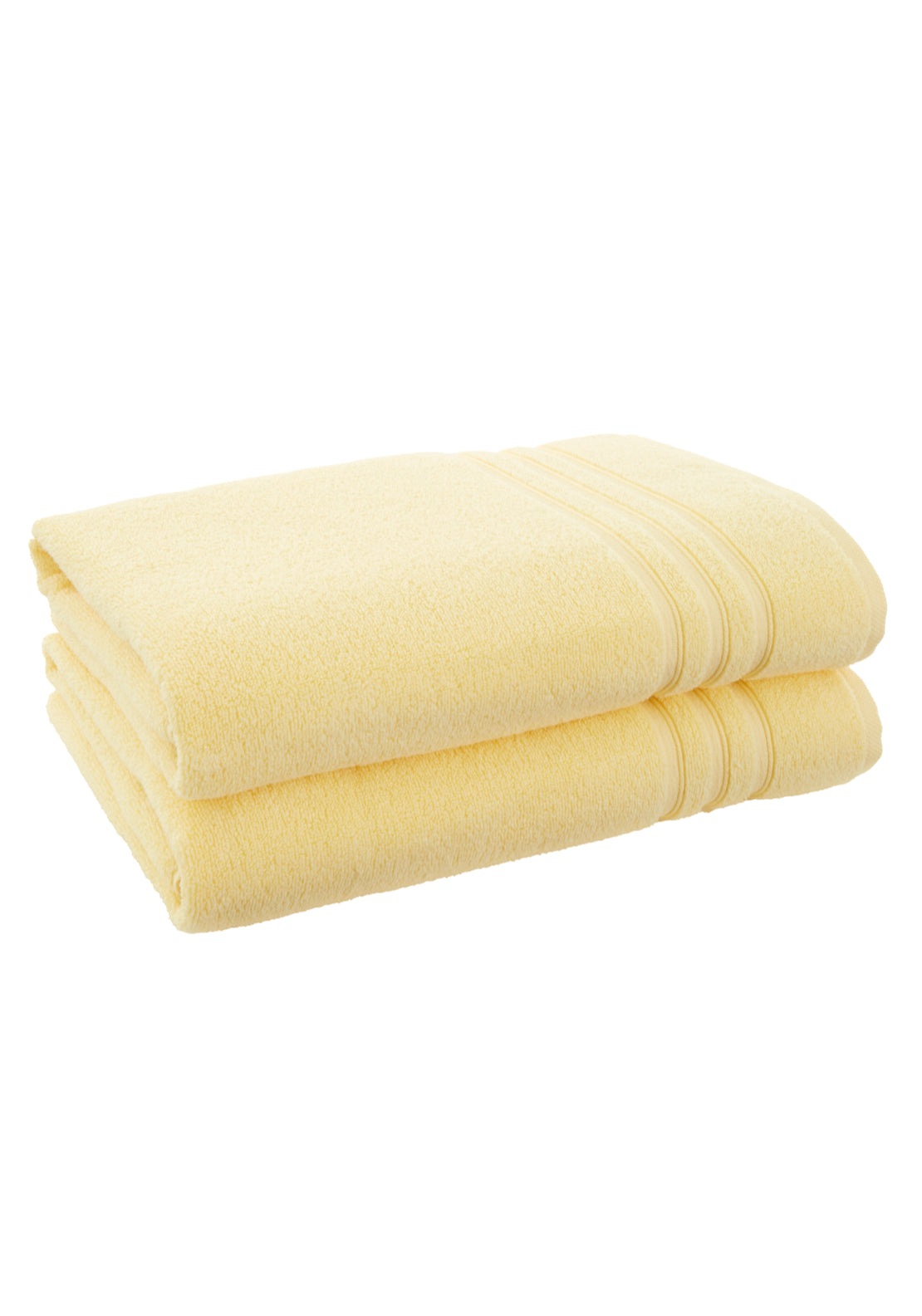 Catherine Lansfield 100% Cotton Zero Twist Towel 450gsm - Yellow 4 Shaws Department Stores