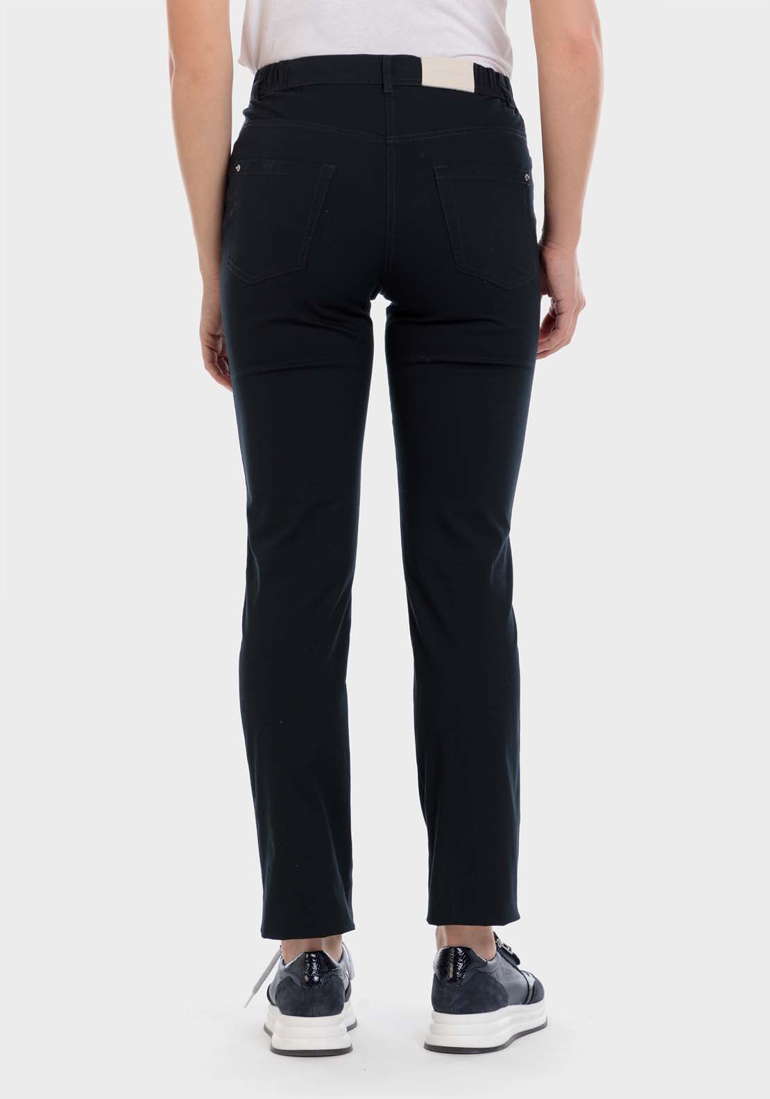 Punt Roma Cotton Trousers With Elastic 1 Shaws Department Stores