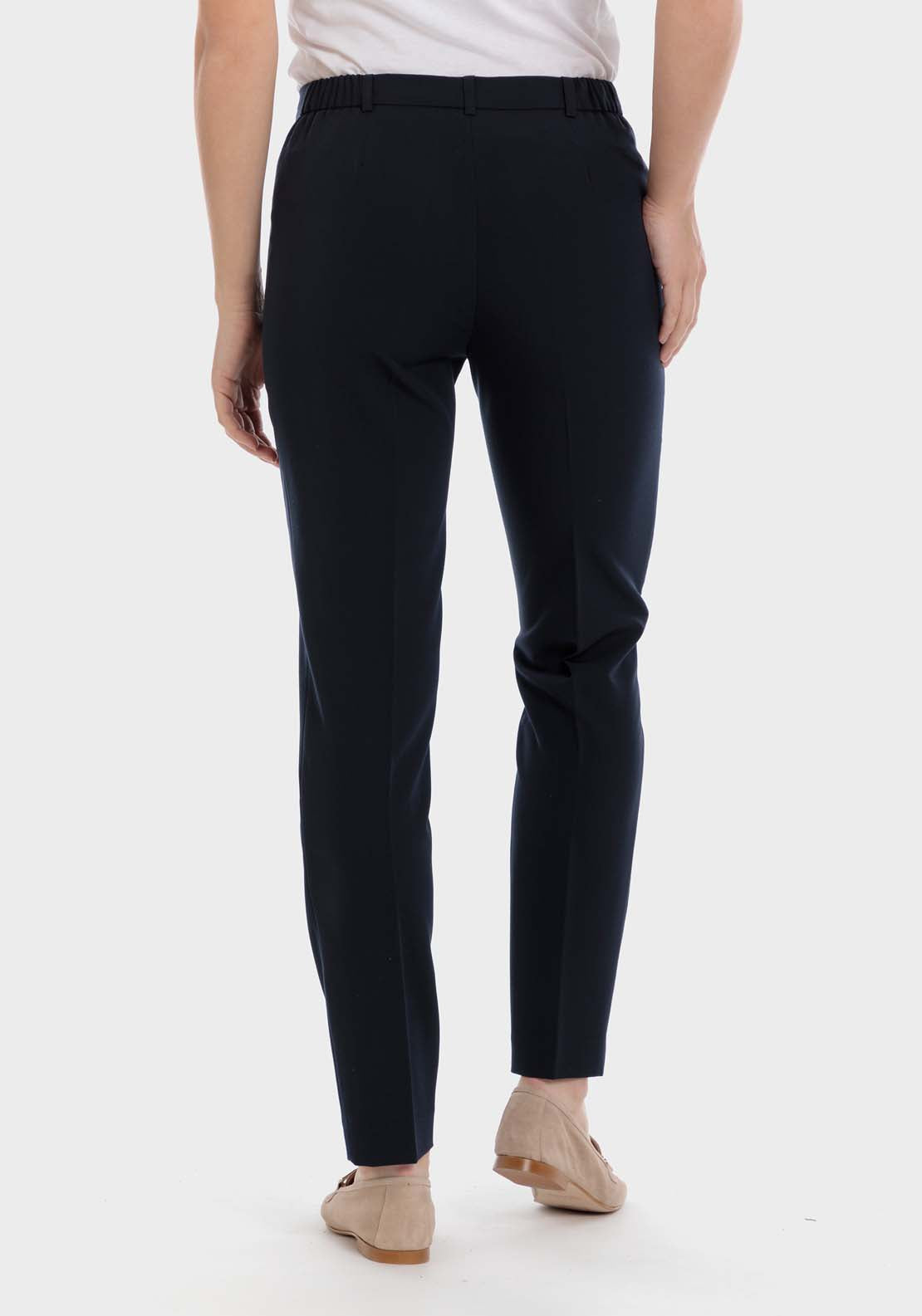 Punt Roma Viscose Trousers - Navy 2 Shaws Department Stores