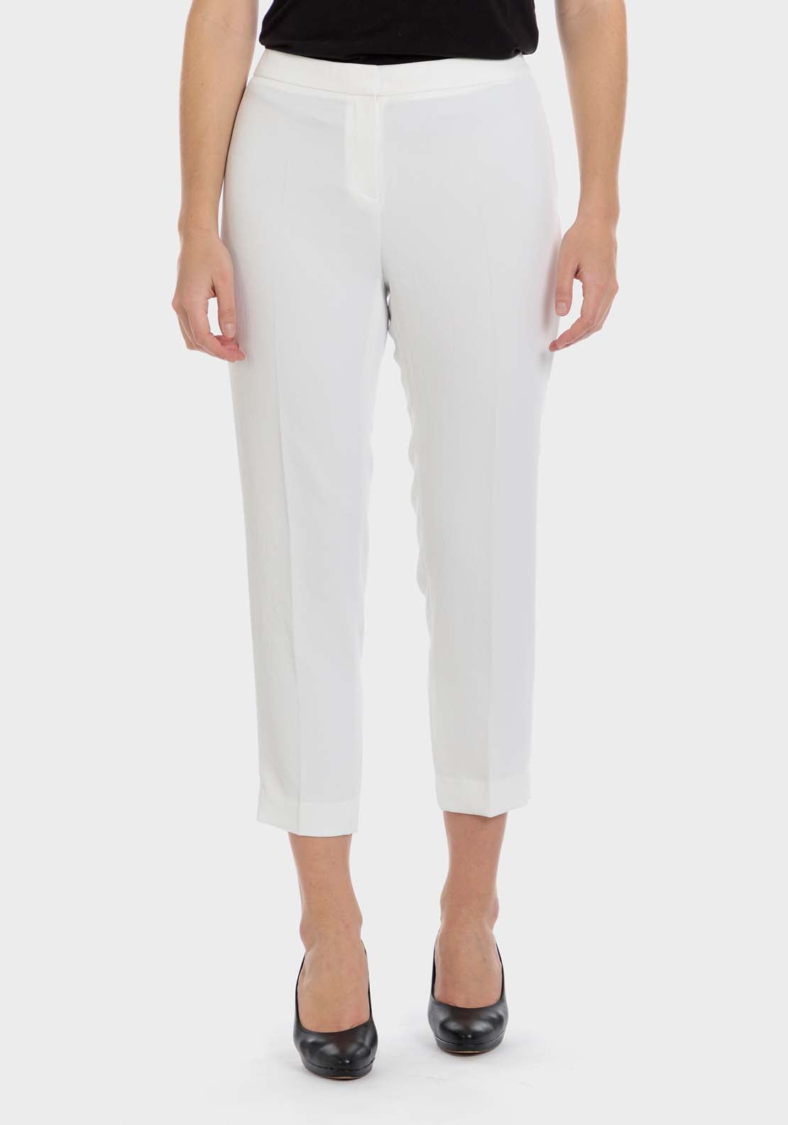Punt Roma Capri Trousers - White 2 Shaws Department Stores