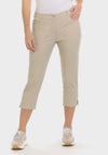 Cotton Crop Trousers - Beige