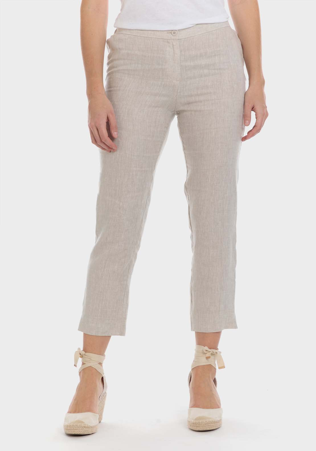 Punt Roma Linen Trousers 2 Shaws Department Stores