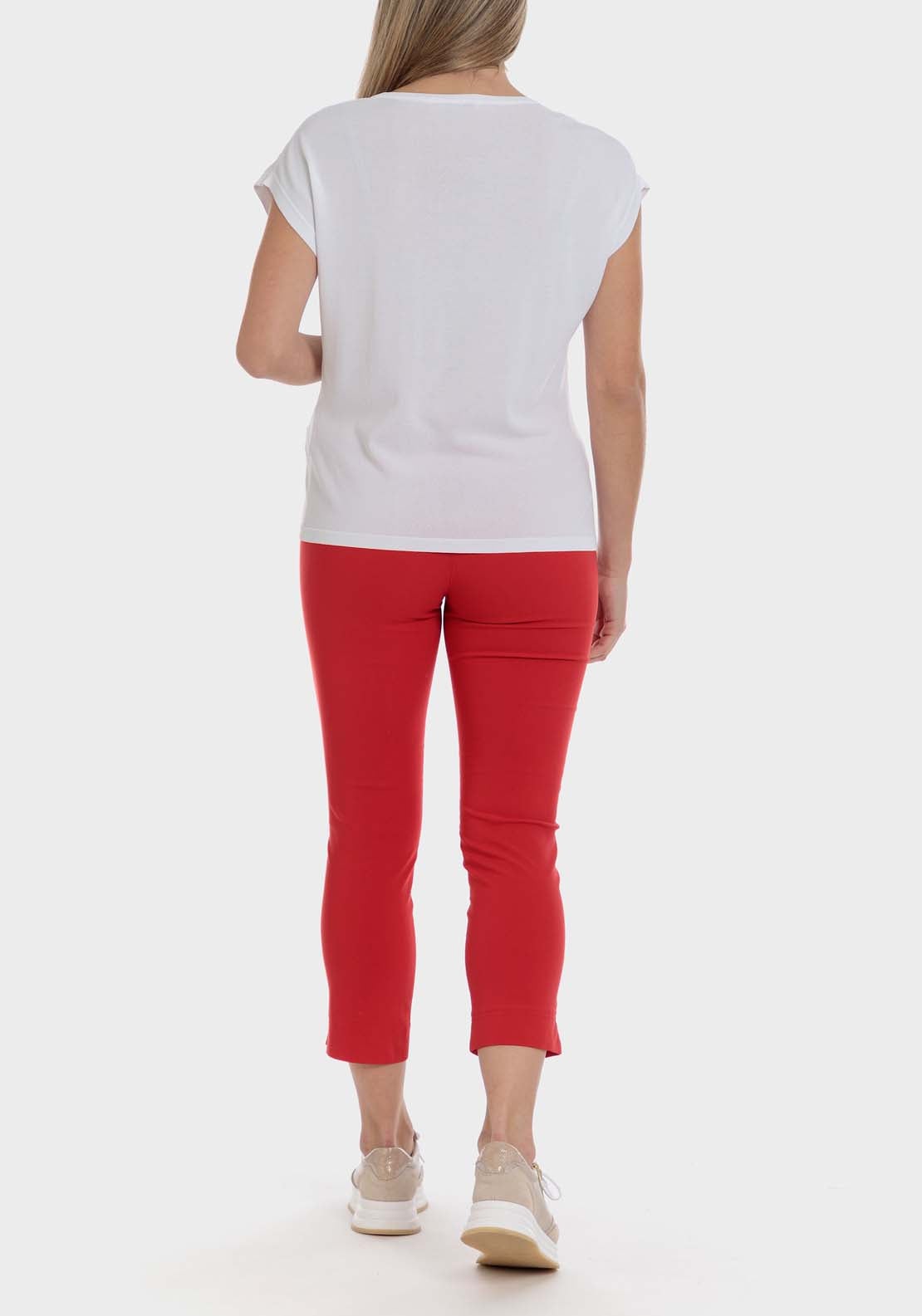 Punt Roma Capri Trousers - Red 4 Shaws Department Stores