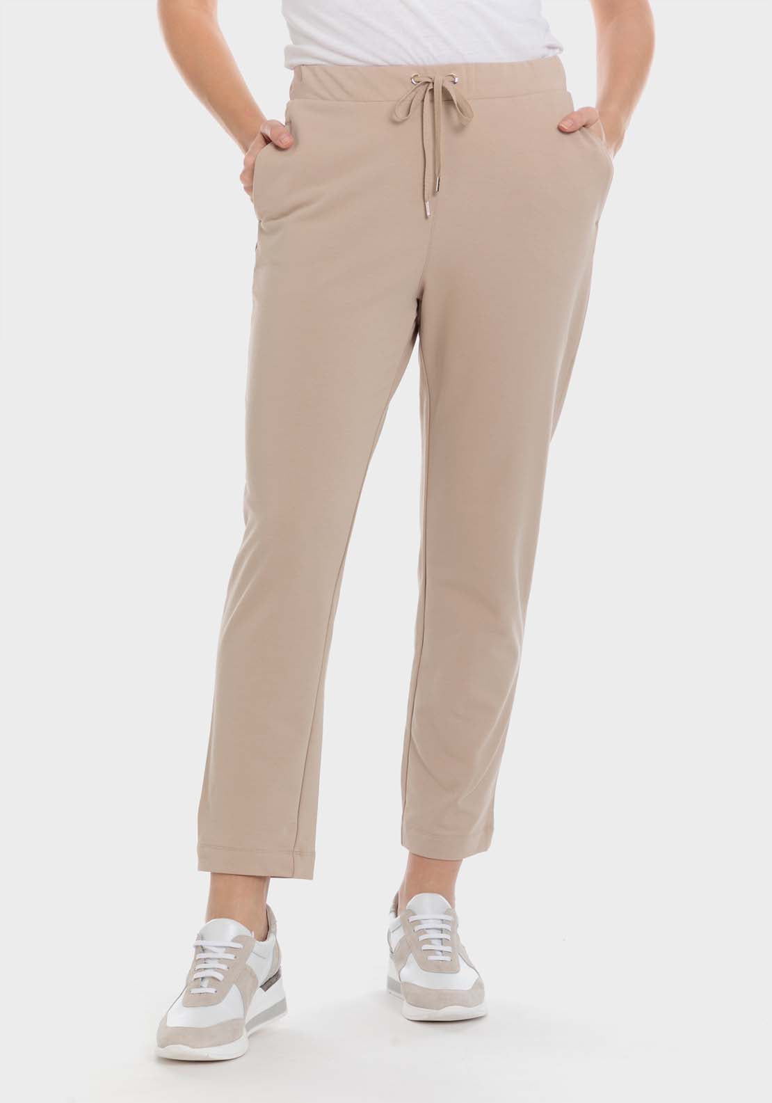Punt Roma Trousers - Beige 1 Shaws Department Stores