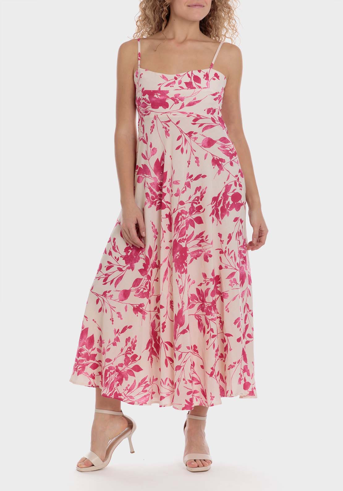 Punt Roma Printed Linen Dress 2 Shaws Department Stores