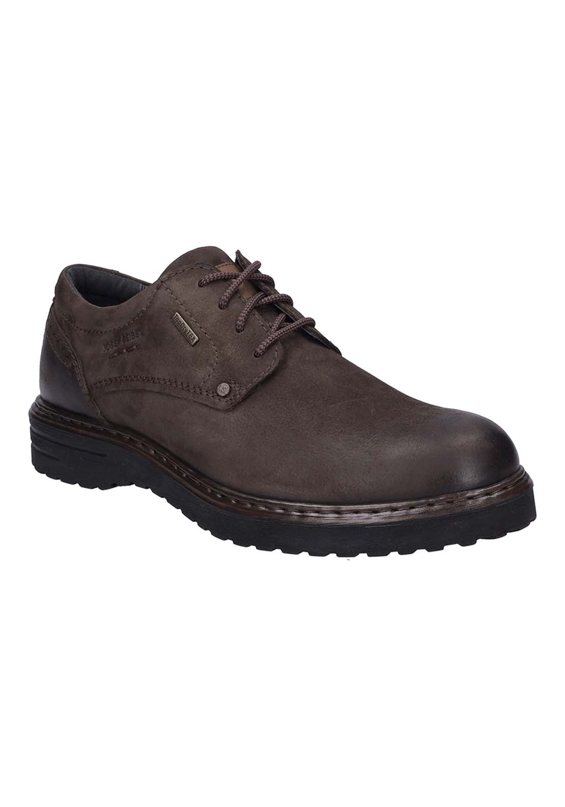 Josef Seibel Waterproof Lace Up Shoe - Brown 1 Shaws Department Stores