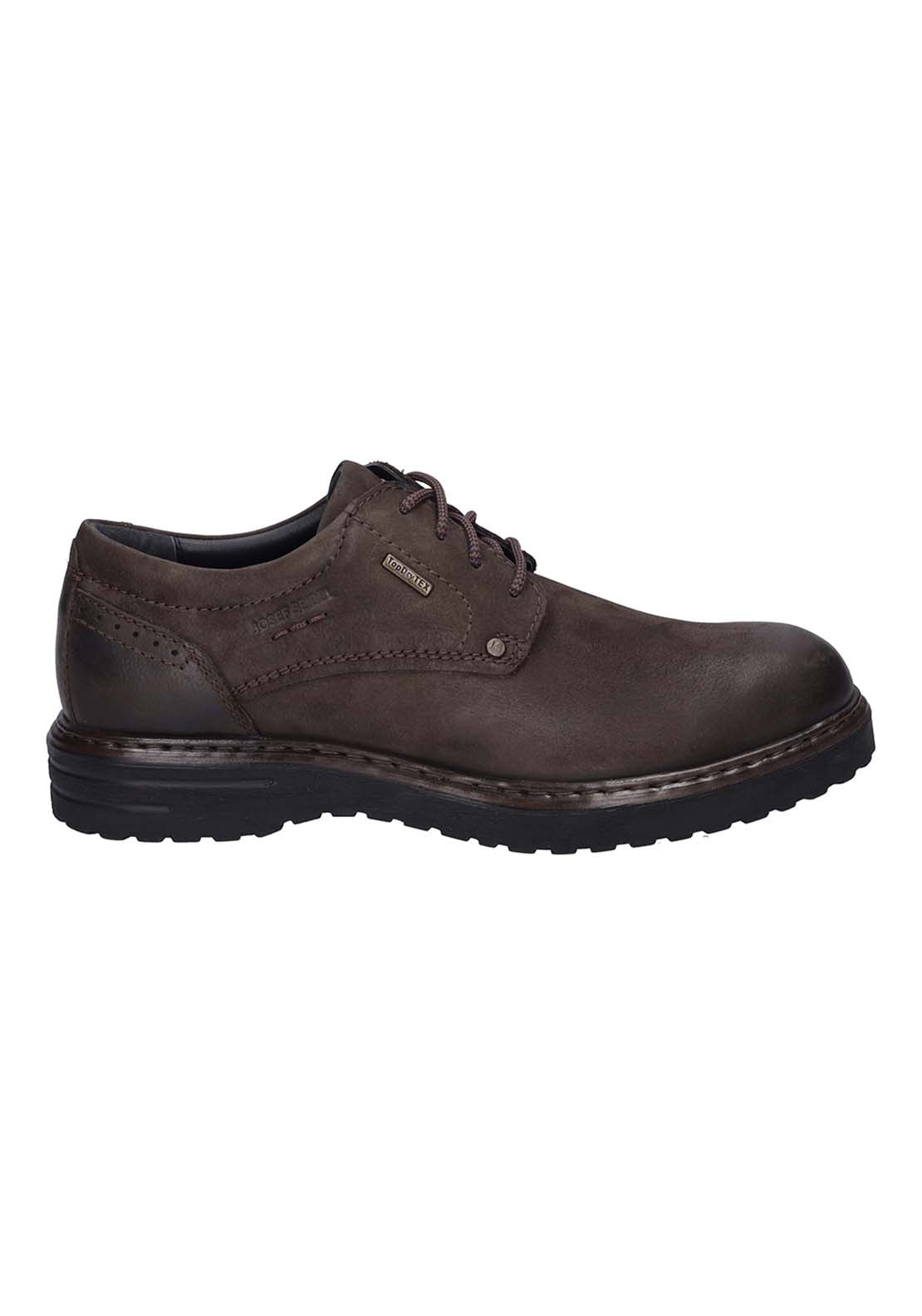 Josef Seibel Waterproof Lace Up Shoe - Brown 2 Shaws Department Stores