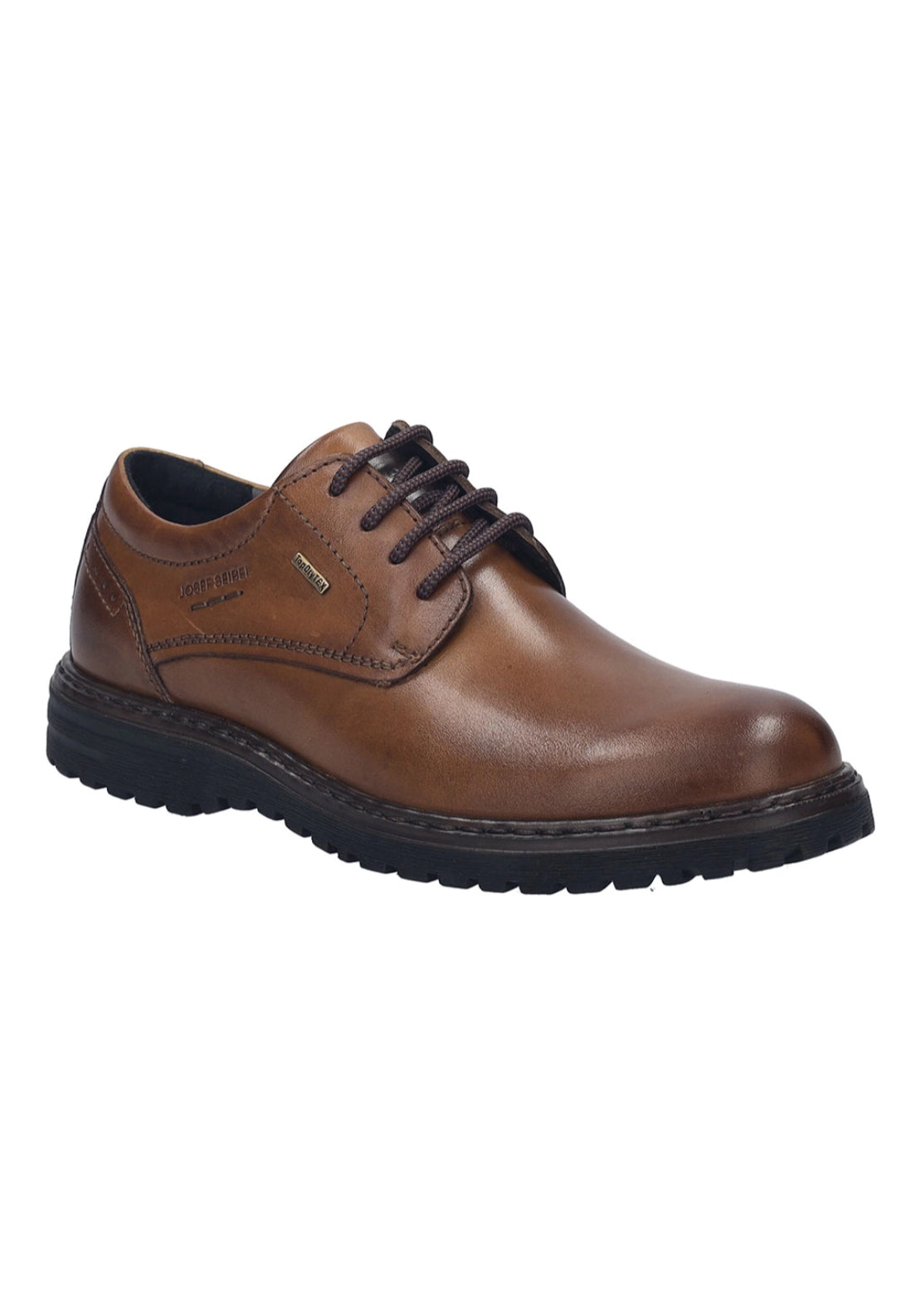 Waterproof Lace Up Shoes - Cognac