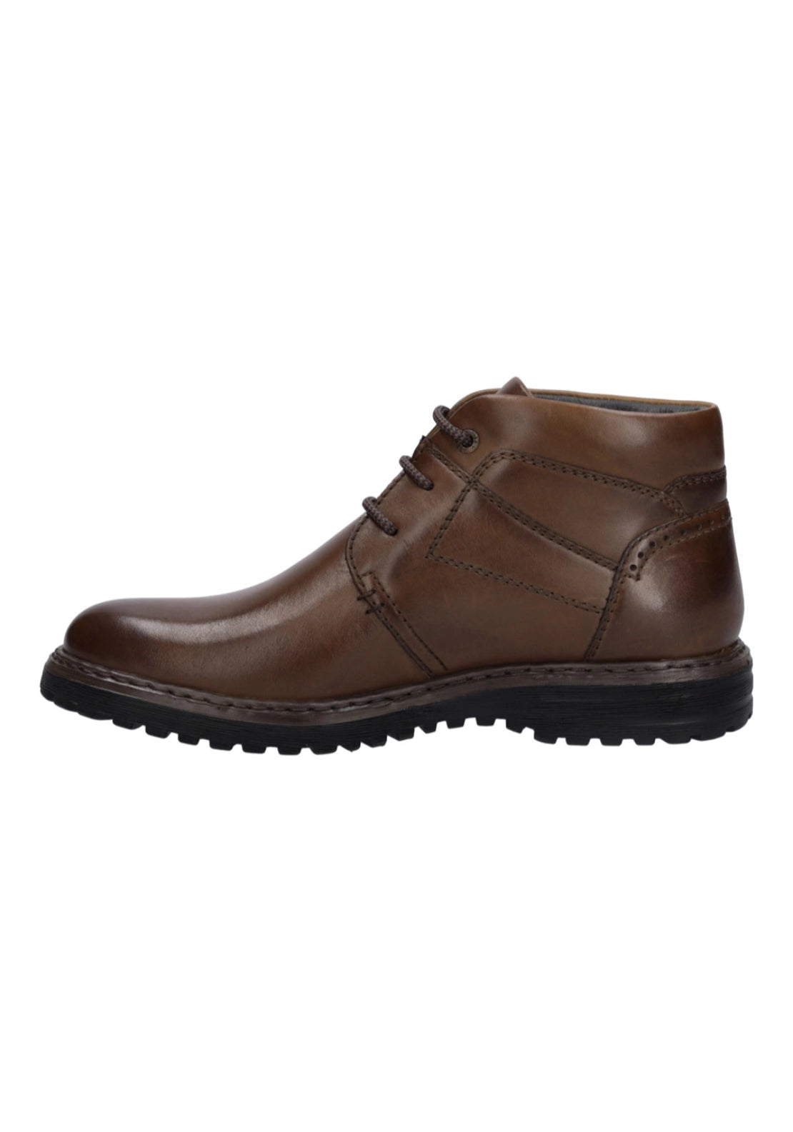 Waterproof Lace Up Boots - Cognac
