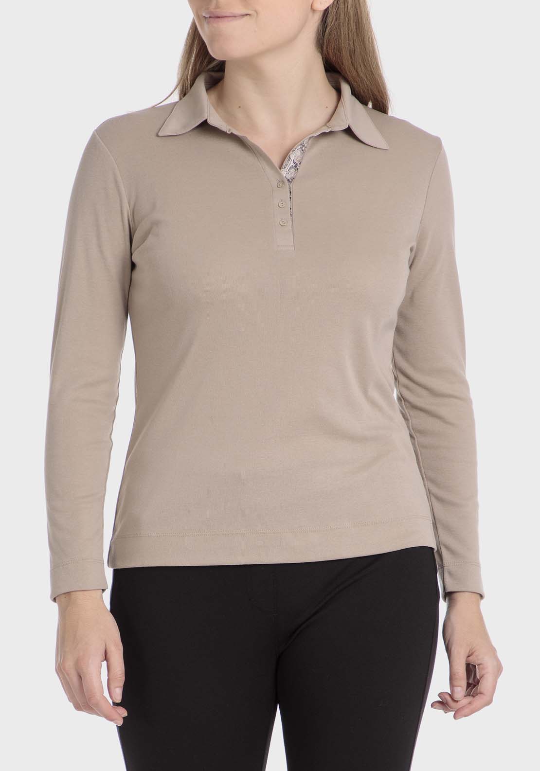 Punt Roma Beige Polo - Beige 1 Shaws Department Stores
