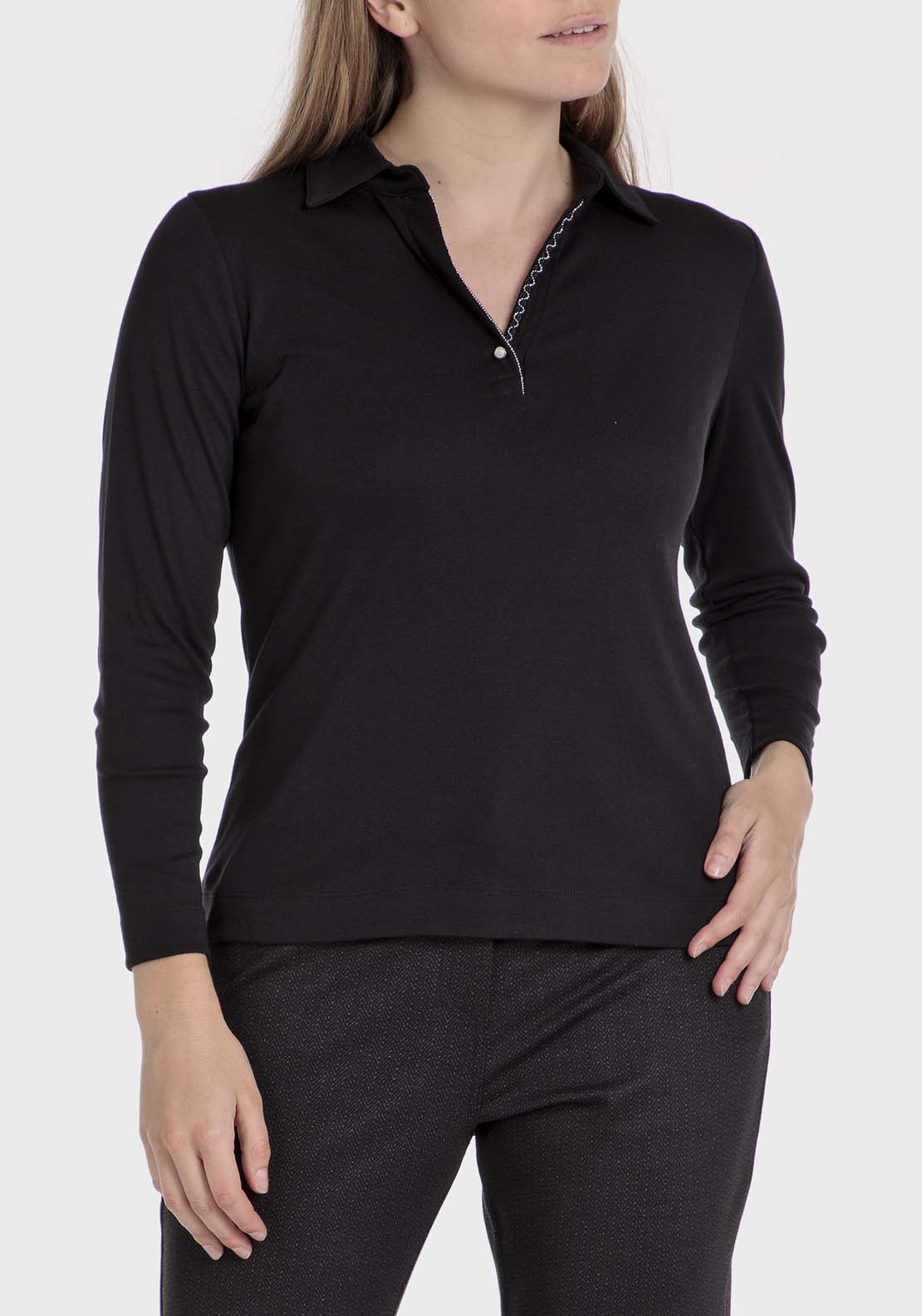 Punt Roma Fantasy Polo - Black 1 Shaws Department Stores