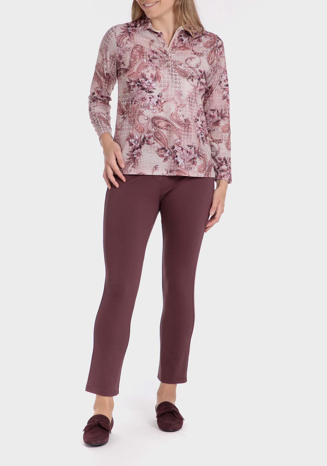 Punt Roma Polo T-Shirt - Purple 3 Shaws Department Stores