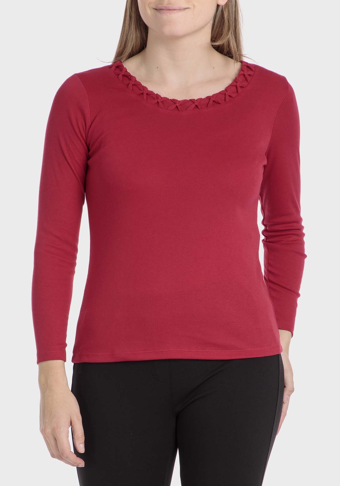 Punt Roma Basic Fantasy T-Shirt - Red 1 Shaws Department Stores