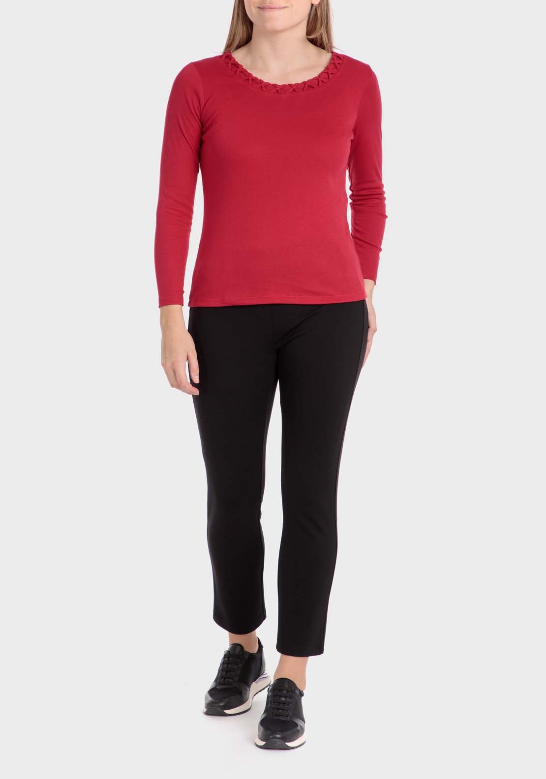 Punt Roma Basic Fantasy T-Shirt - Red 3 Shaws Department Stores