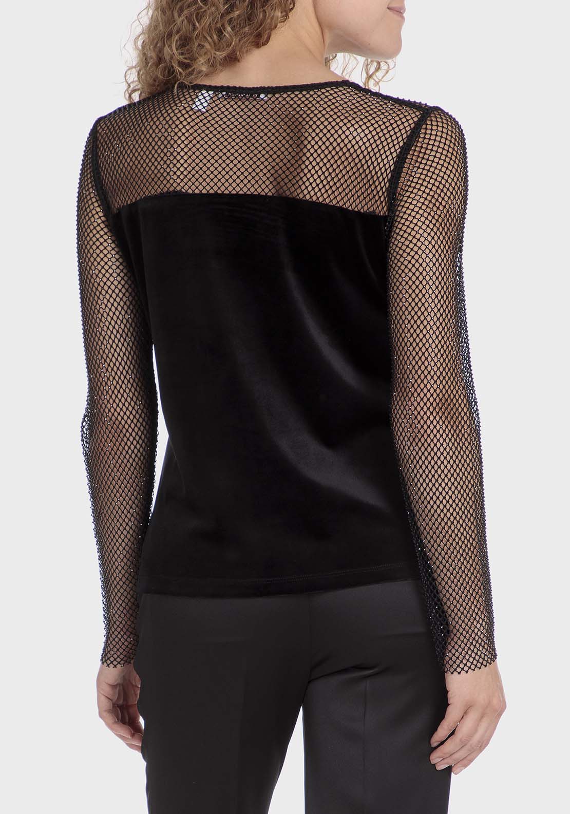 Punt Roma Mesh T-Shirt - Black 2 Shaws Department Stores