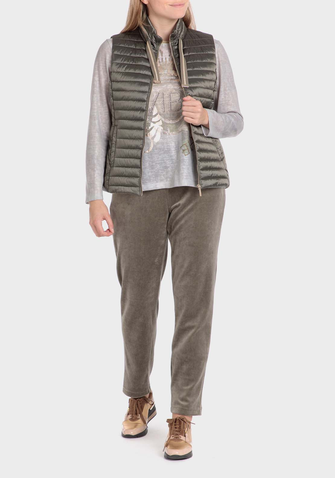 Punt Roma Padded Waistcoat - Green 3 Shaws Department Stores