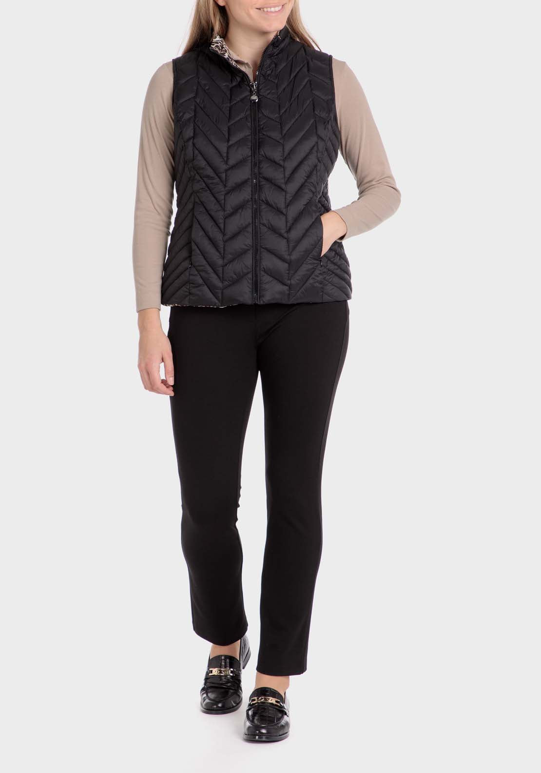 Punt Roma Reversible Waistcoat - Black 5 Shaws Department Stores