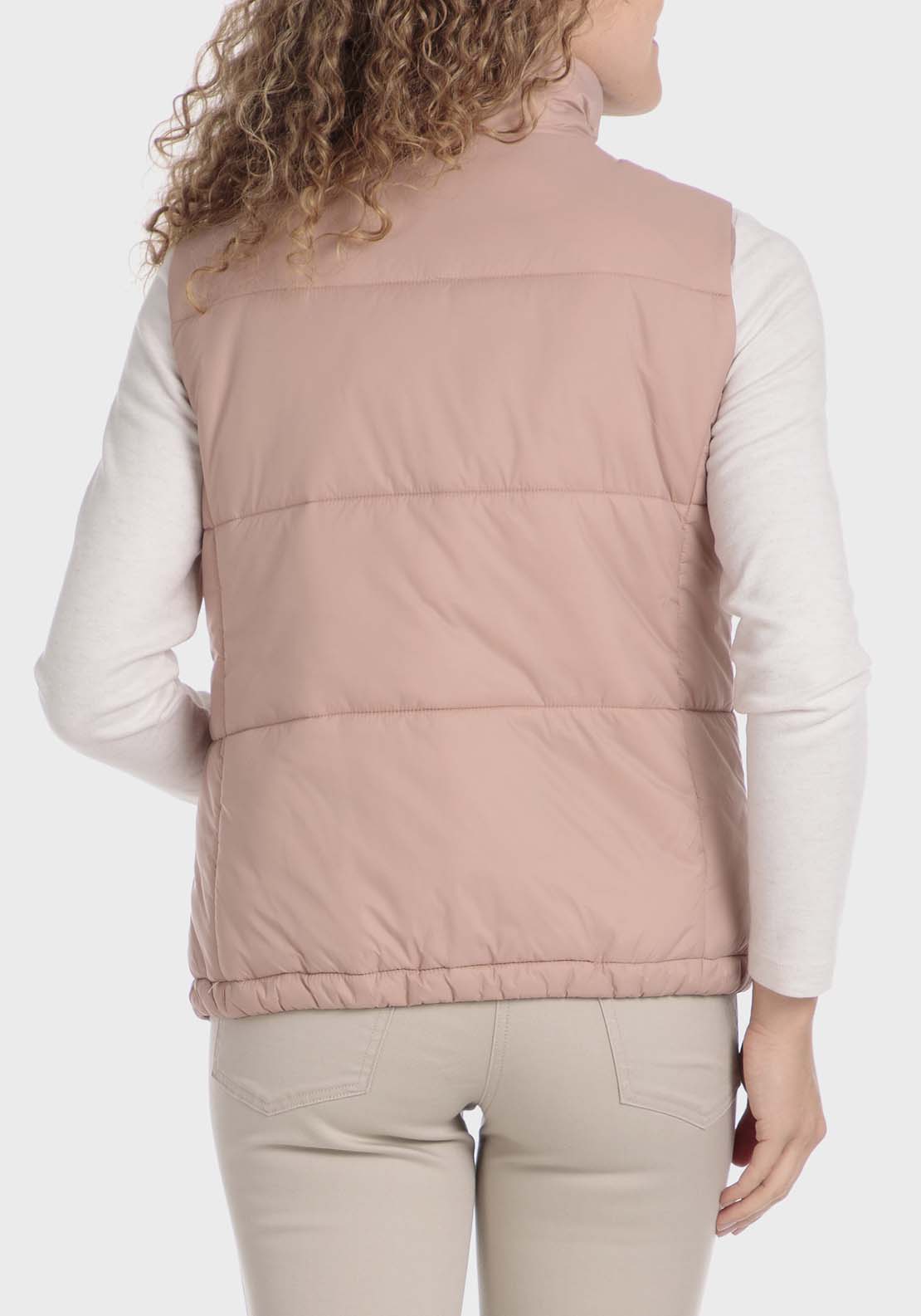 Punt Roma Pink Padded Waistcoat - Pink 2 Shaws Department Stores