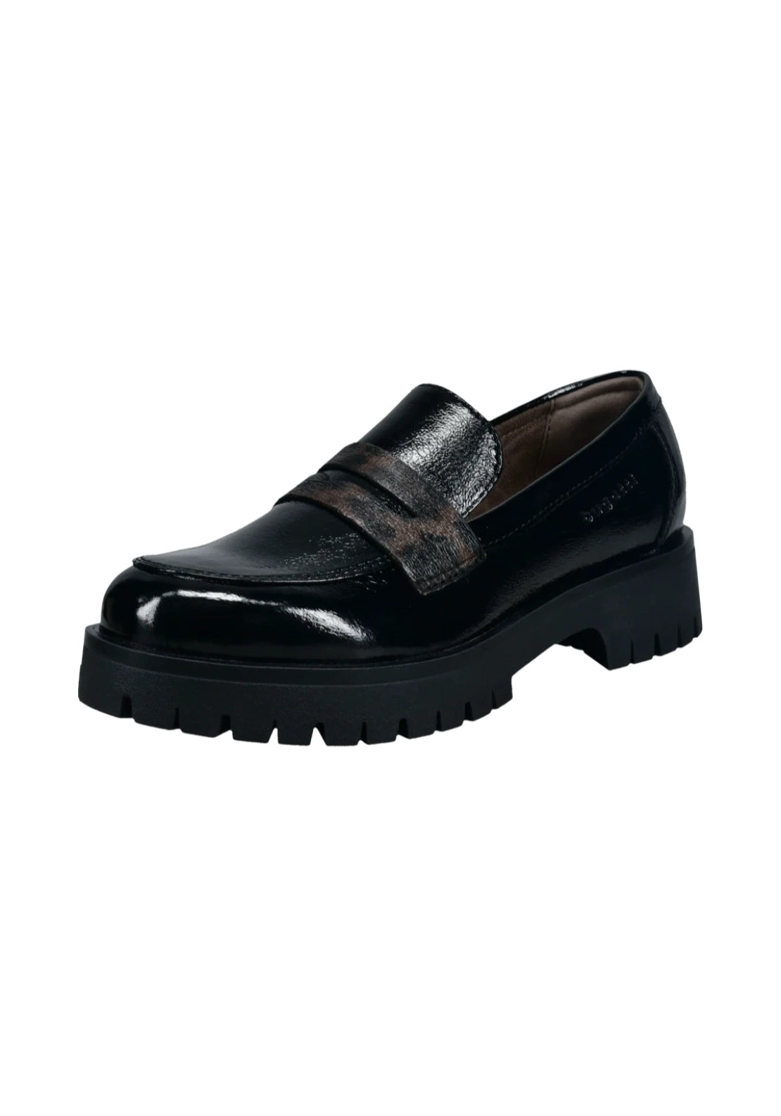 Bagatt Surprise Loafers - Black/animal Print 3 Shaws Department Stores