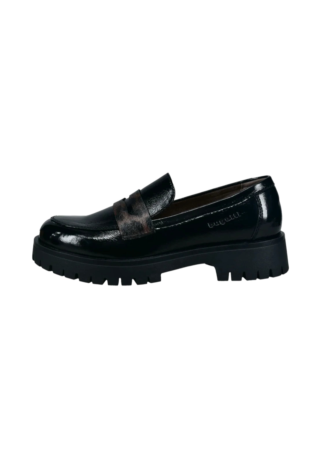 Bagatt Surprise Loafers - Black/animal Print 1 Shaws Department Stores