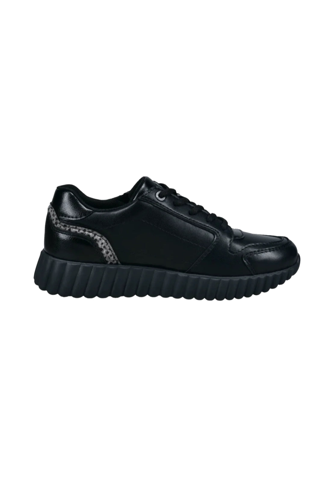 Bagatt Carini Sneaker - Black/animal Print 2 Shaws Department Stores