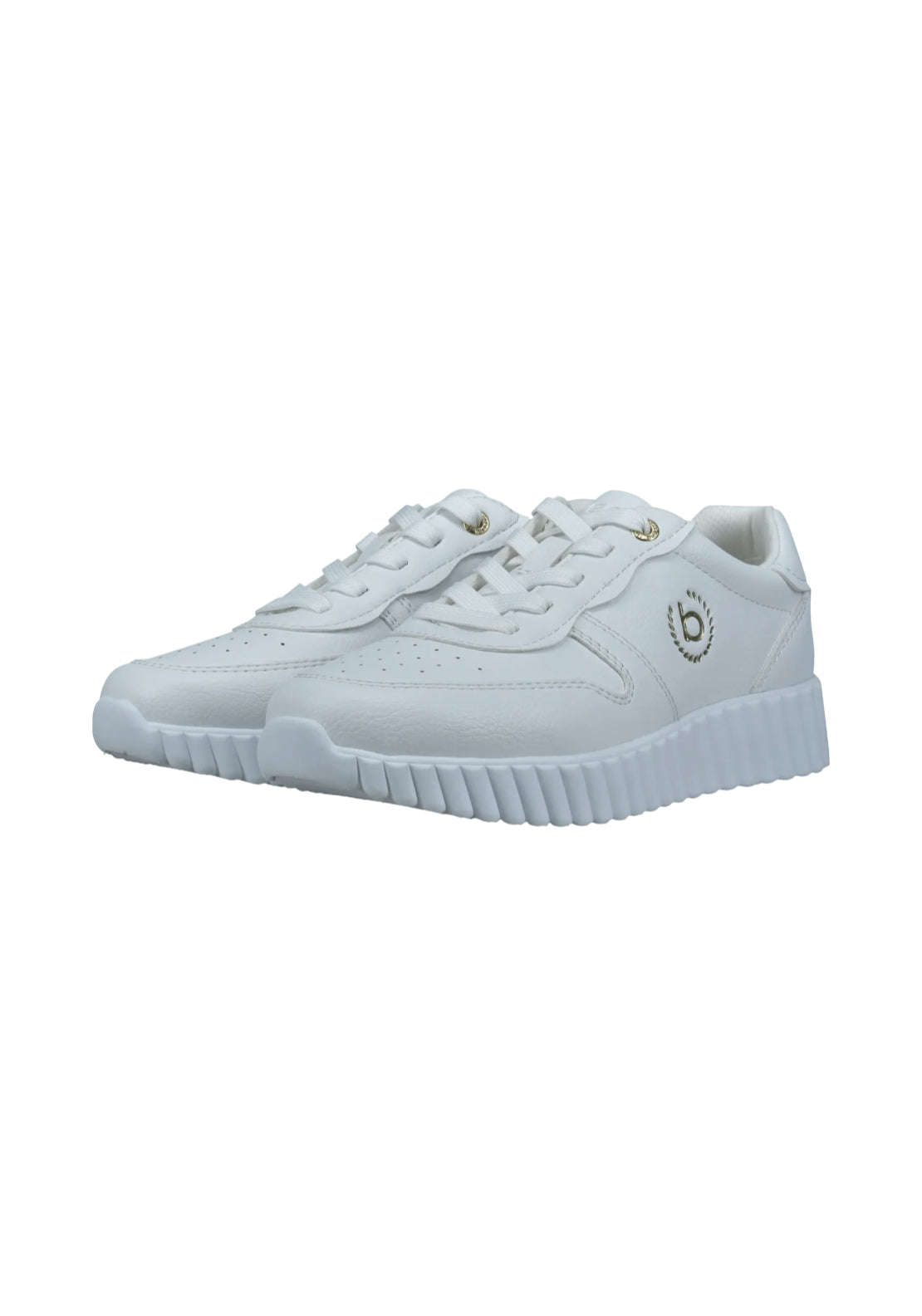 Bugatti Plain Sneaker - White 4 Shaws Department Stores