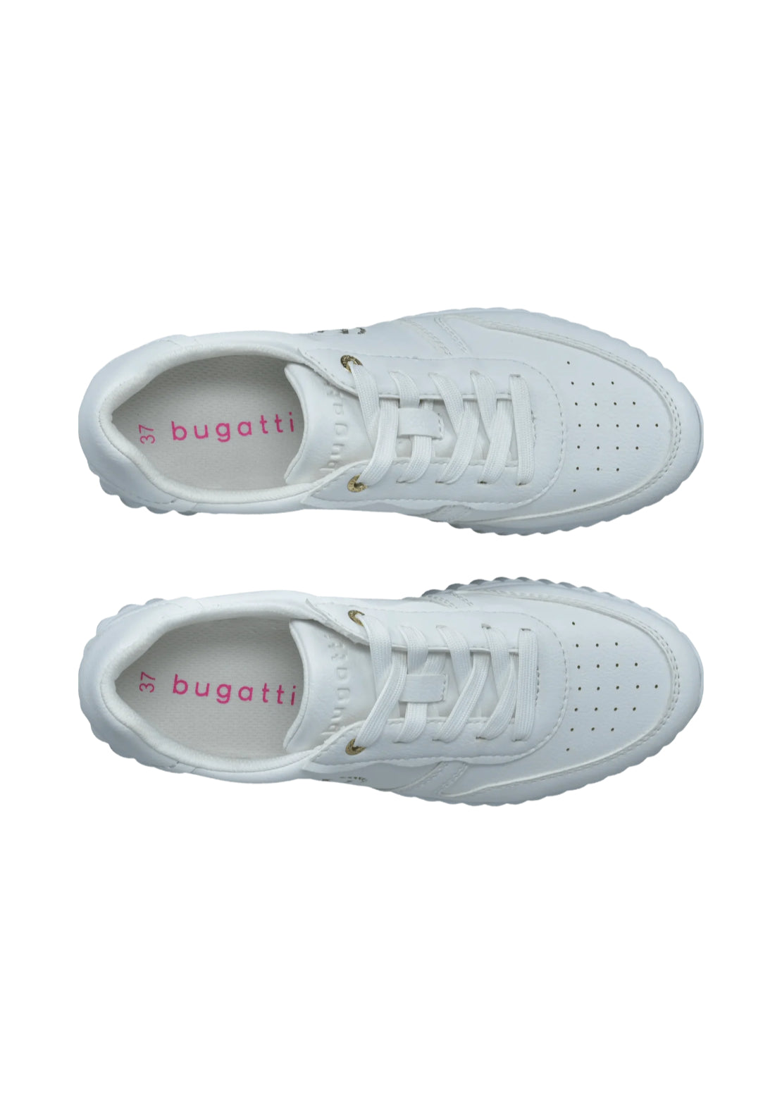 Bugatti Plain Sneaker - White 6 Shaws Department Stores