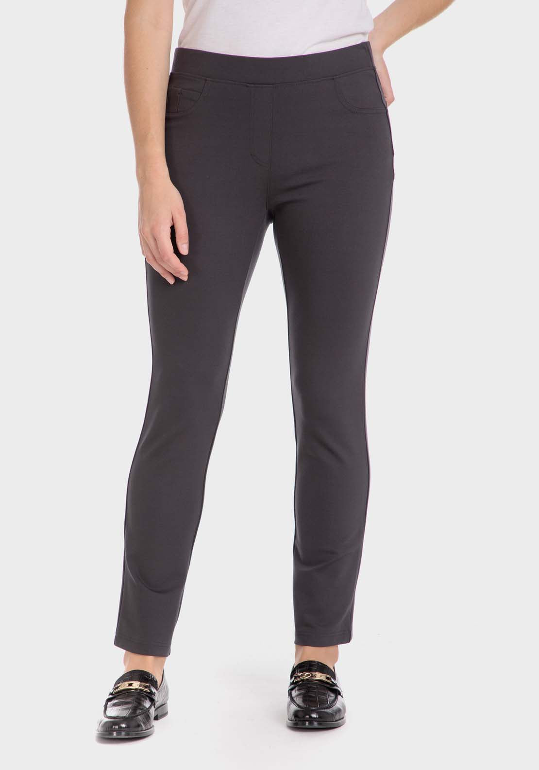Punt Roma Push Up Trousers - Green 1 Shaws Department Stores