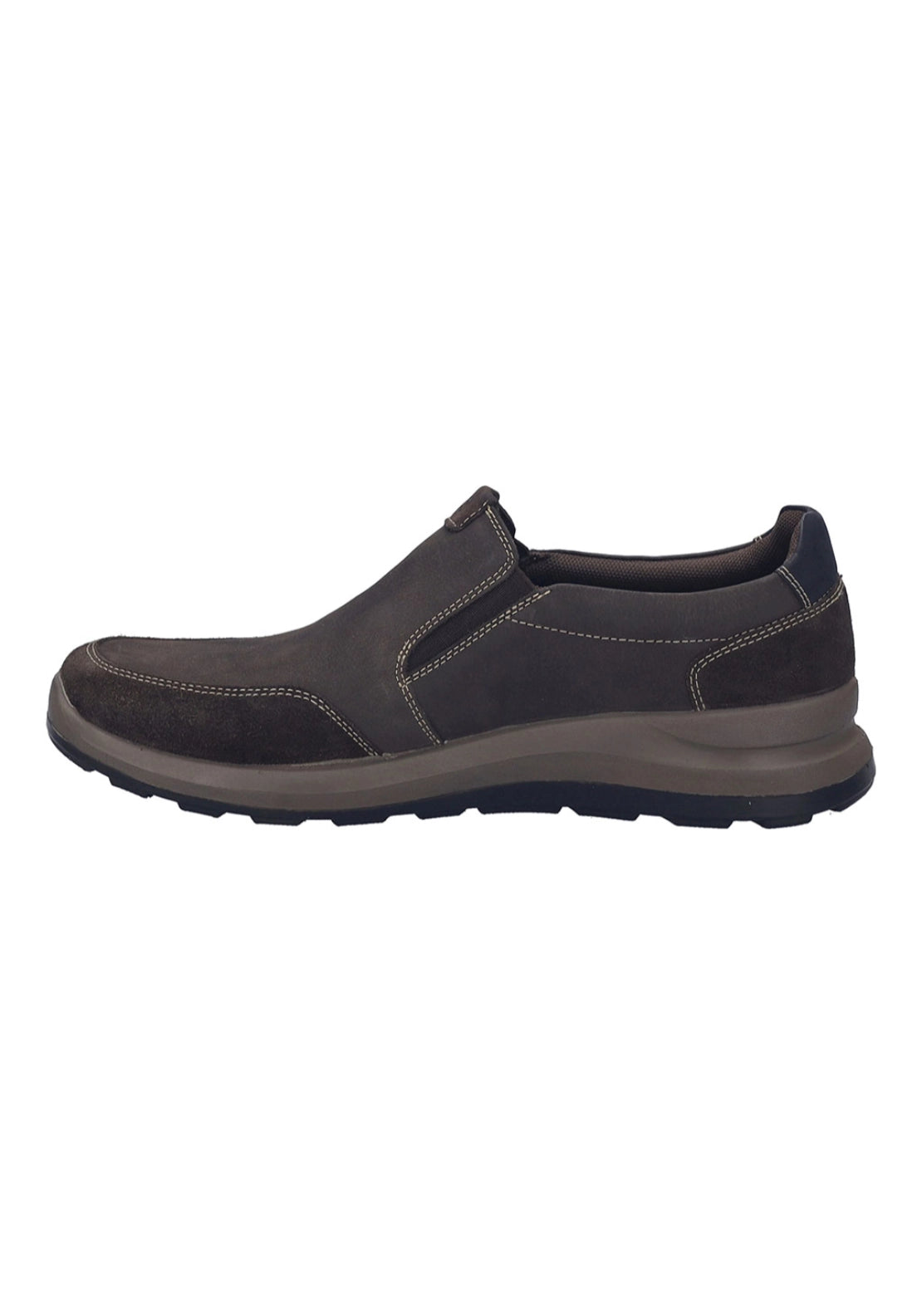Slip On Nubuck Waterproof Shoe - Brown