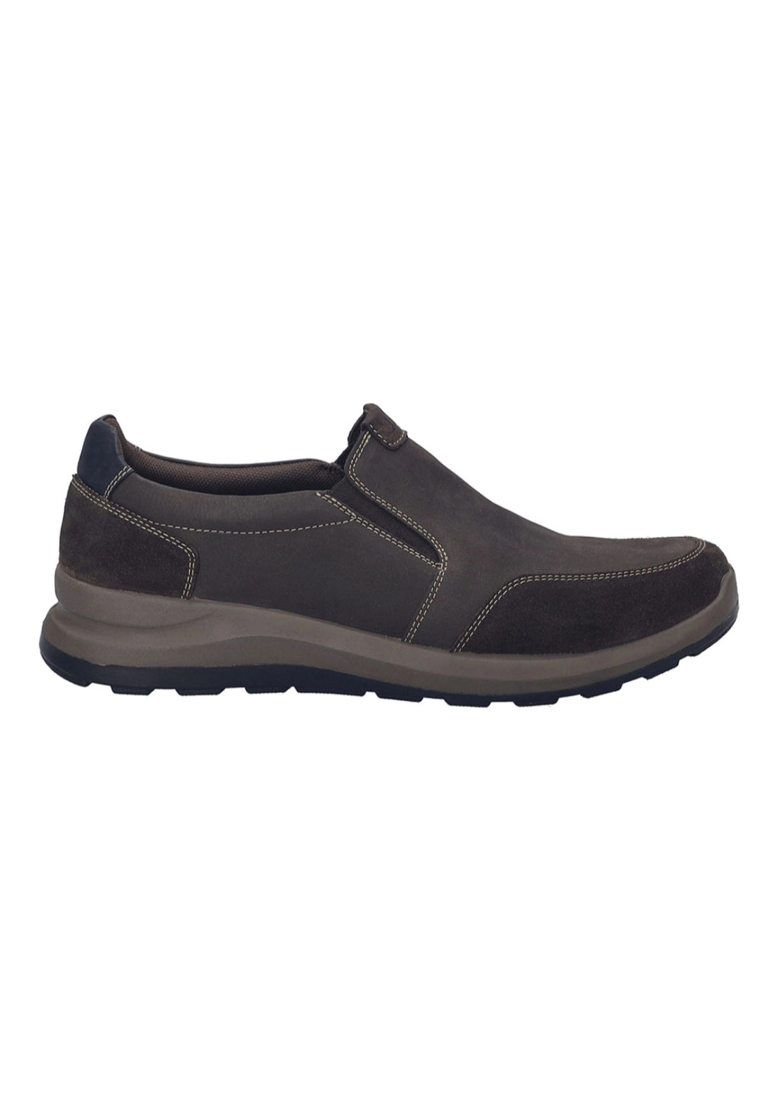 Slip On Nubuck Waterproof Shoe - Brown