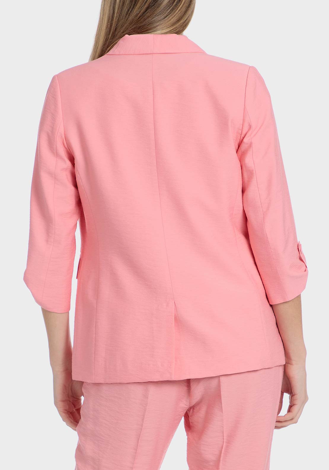 Punt Roma Salmon coloured blazer - Pink Salmon 2 Shaws Department Stores