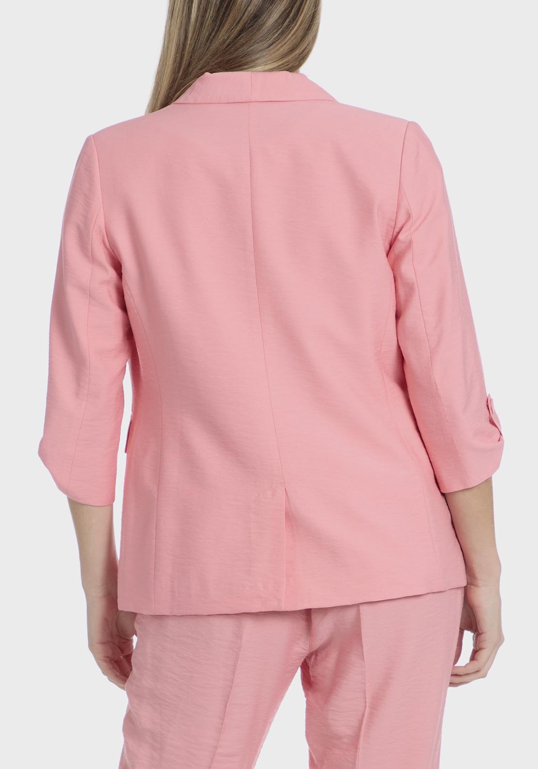 Punt Roma Salmon coloured blazer - Pink 5 Shaws Department Stores