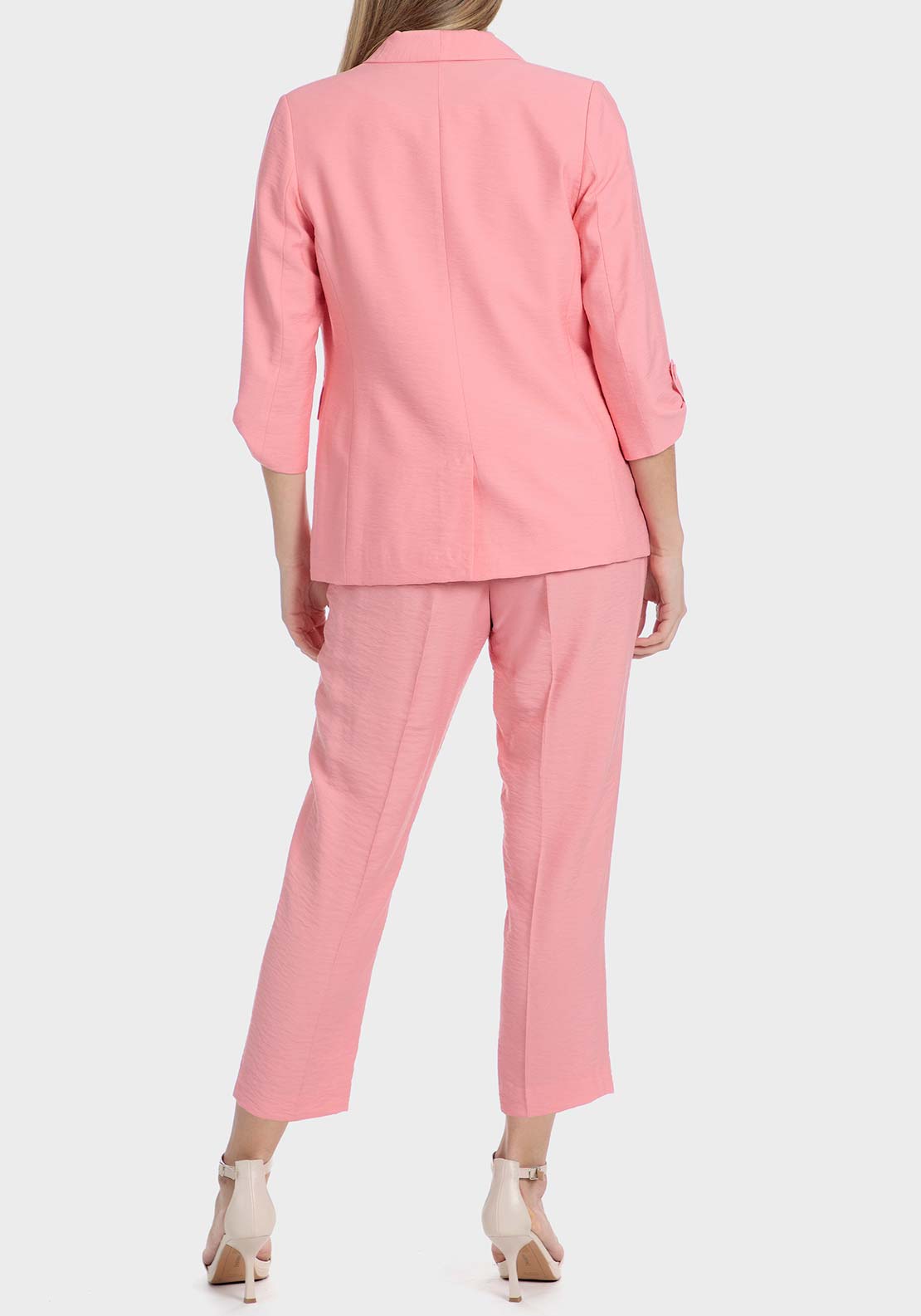 Punt Roma Salmon coloured blazer - Pink Salmon 4 Shaws Department Stores