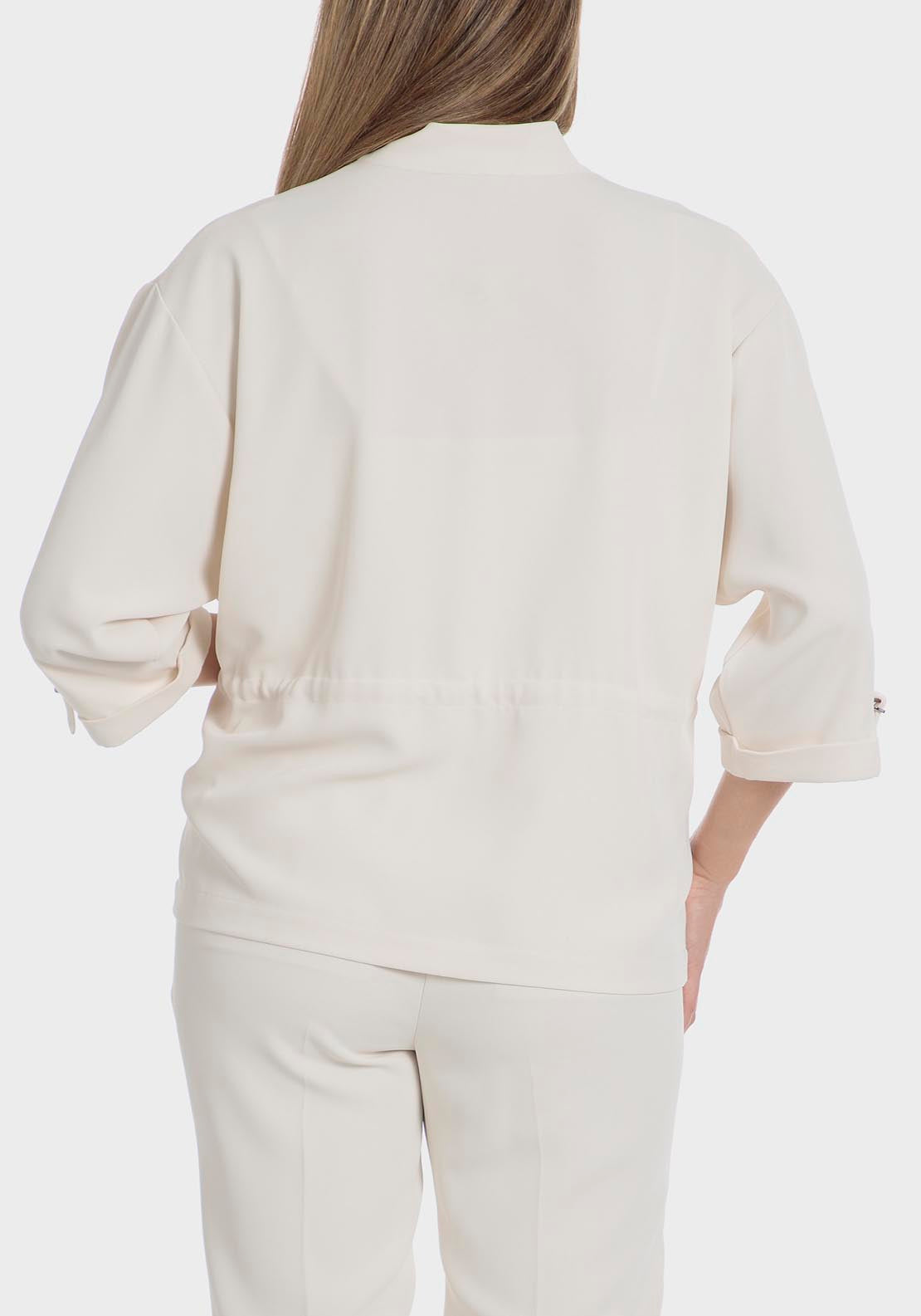 Punt Roma Zipper Jacket - Beige 2 Shaws Department Stores