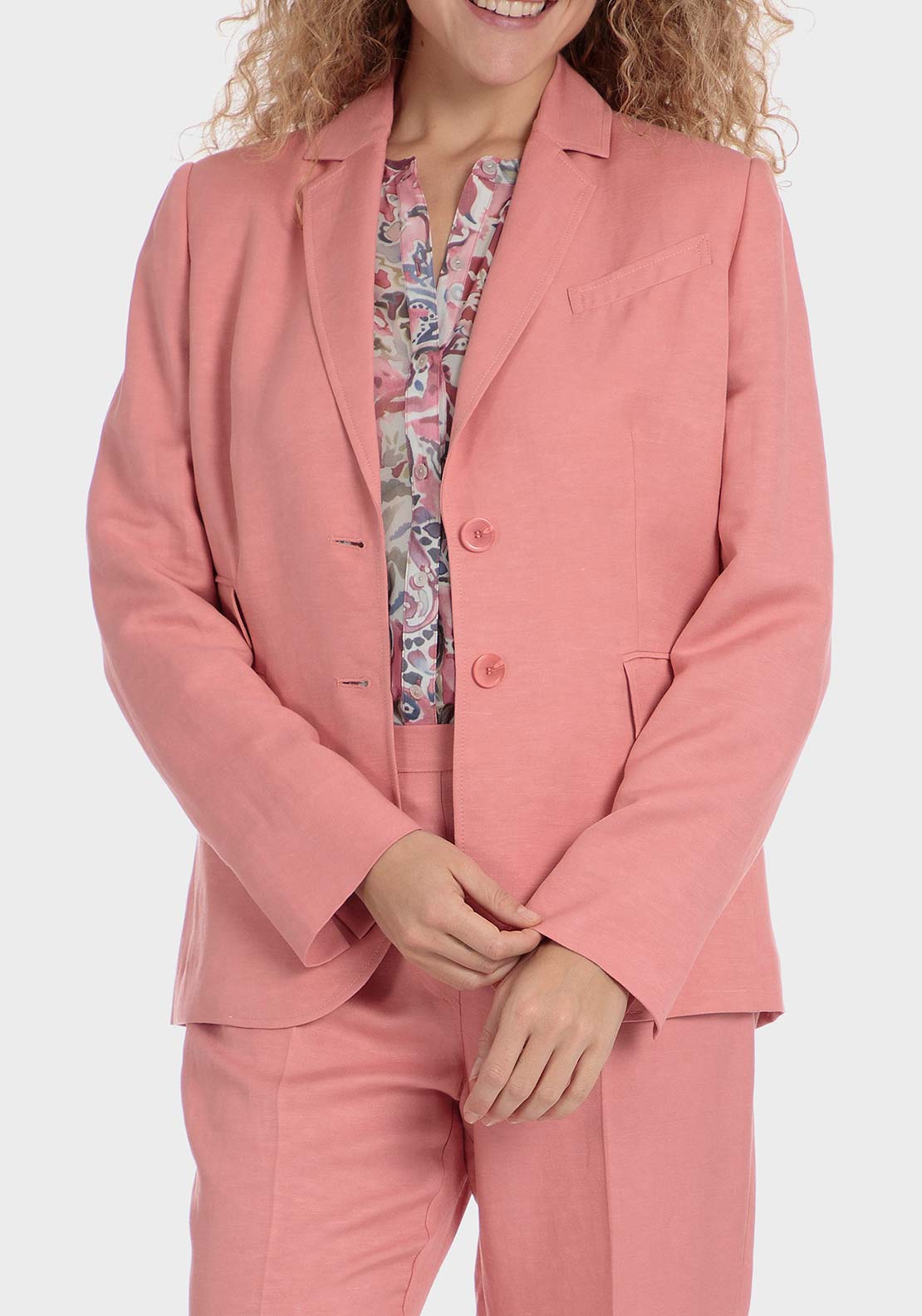 Punt Roma Pink blazer - Pink 2 Shaws Department Stores