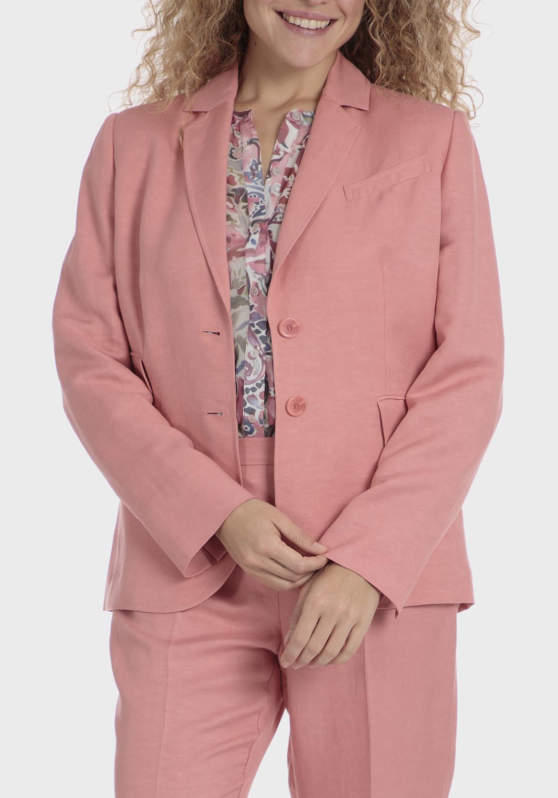 Punt Roma Pink blazer - Pink 9 Shaws Department Stores