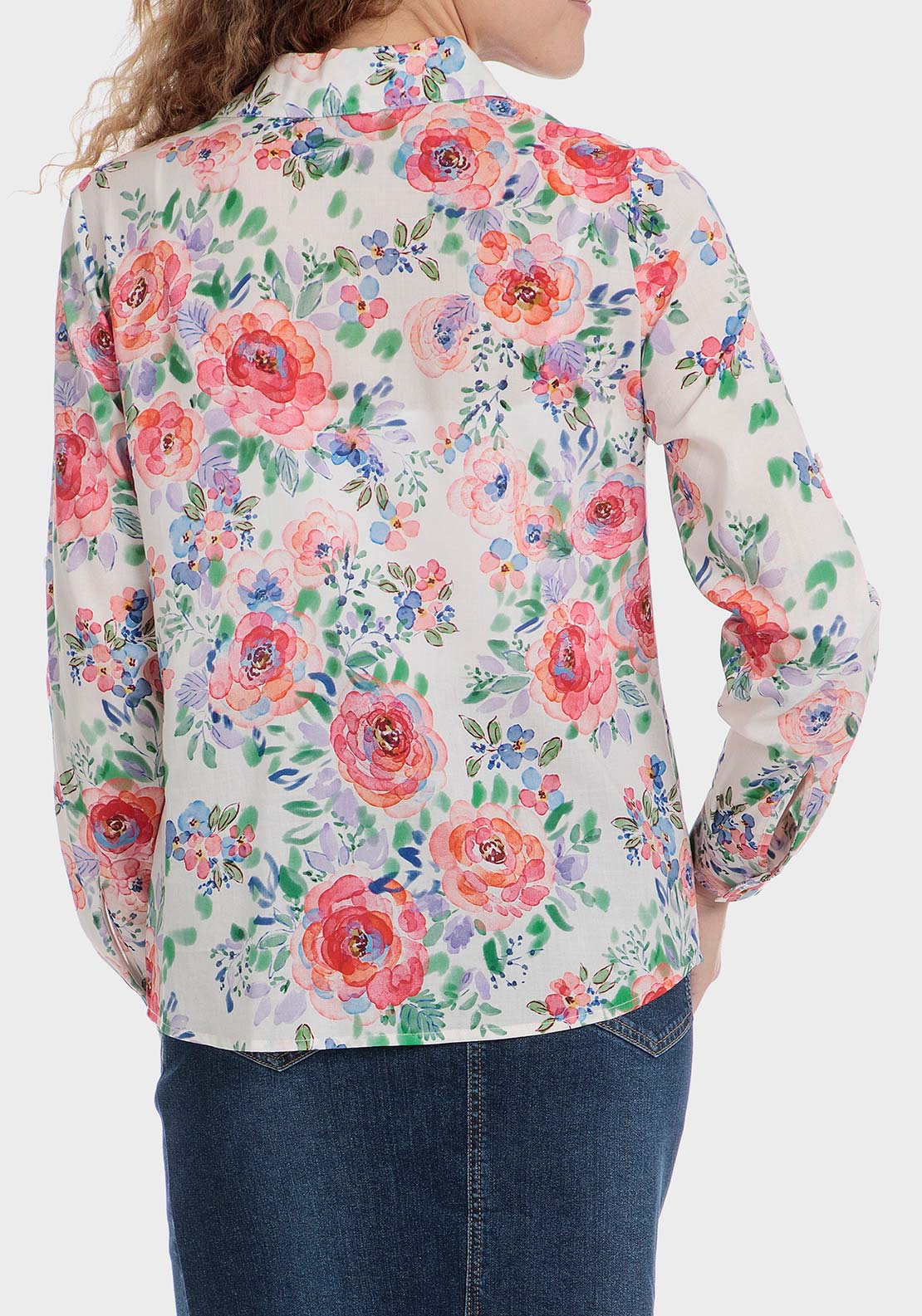Punt Roma Floral shirt - Orange 2 Shaws Department Stores