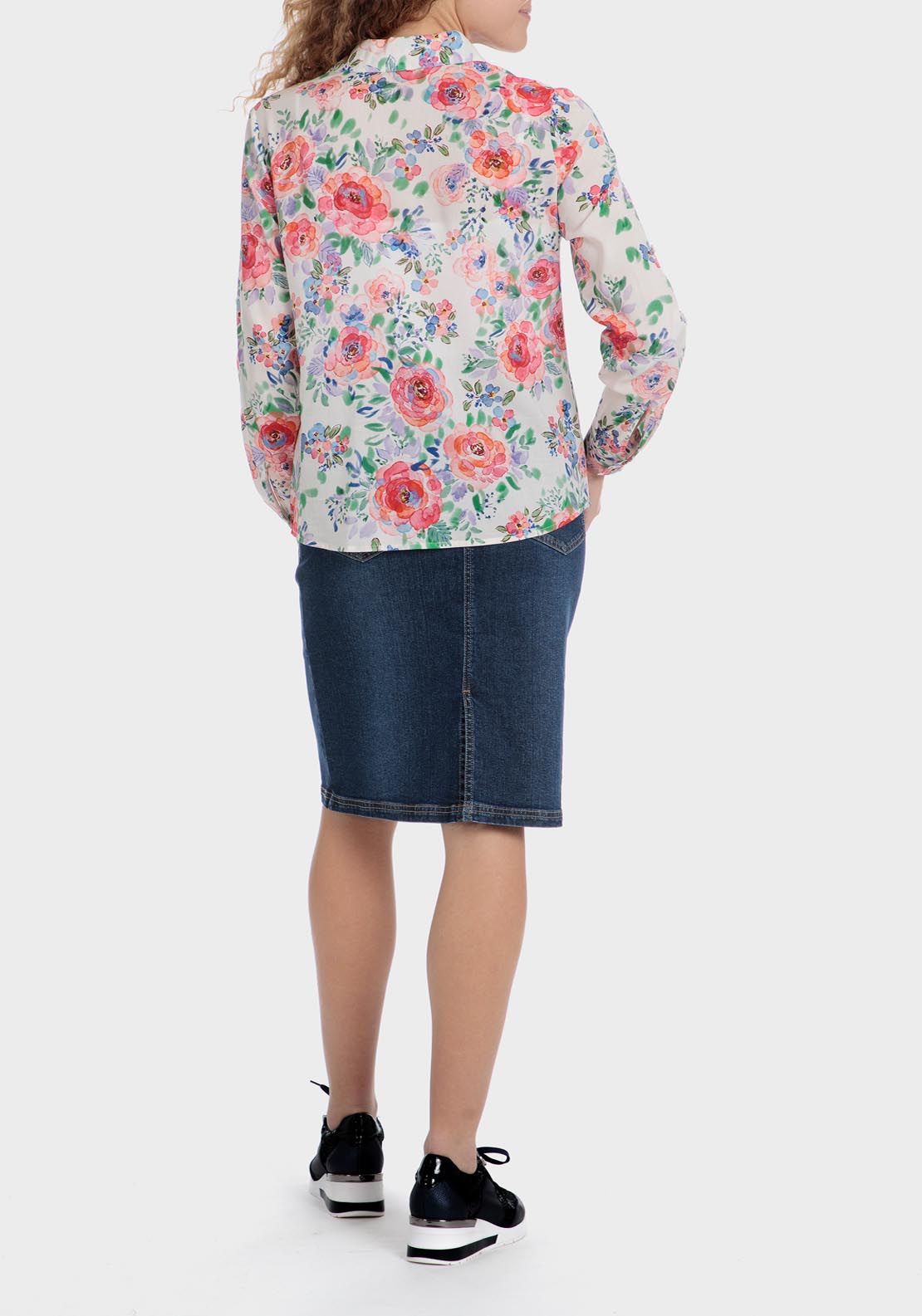 Punt Roma Floral shirt - Orange 7 Shaws Department Stores