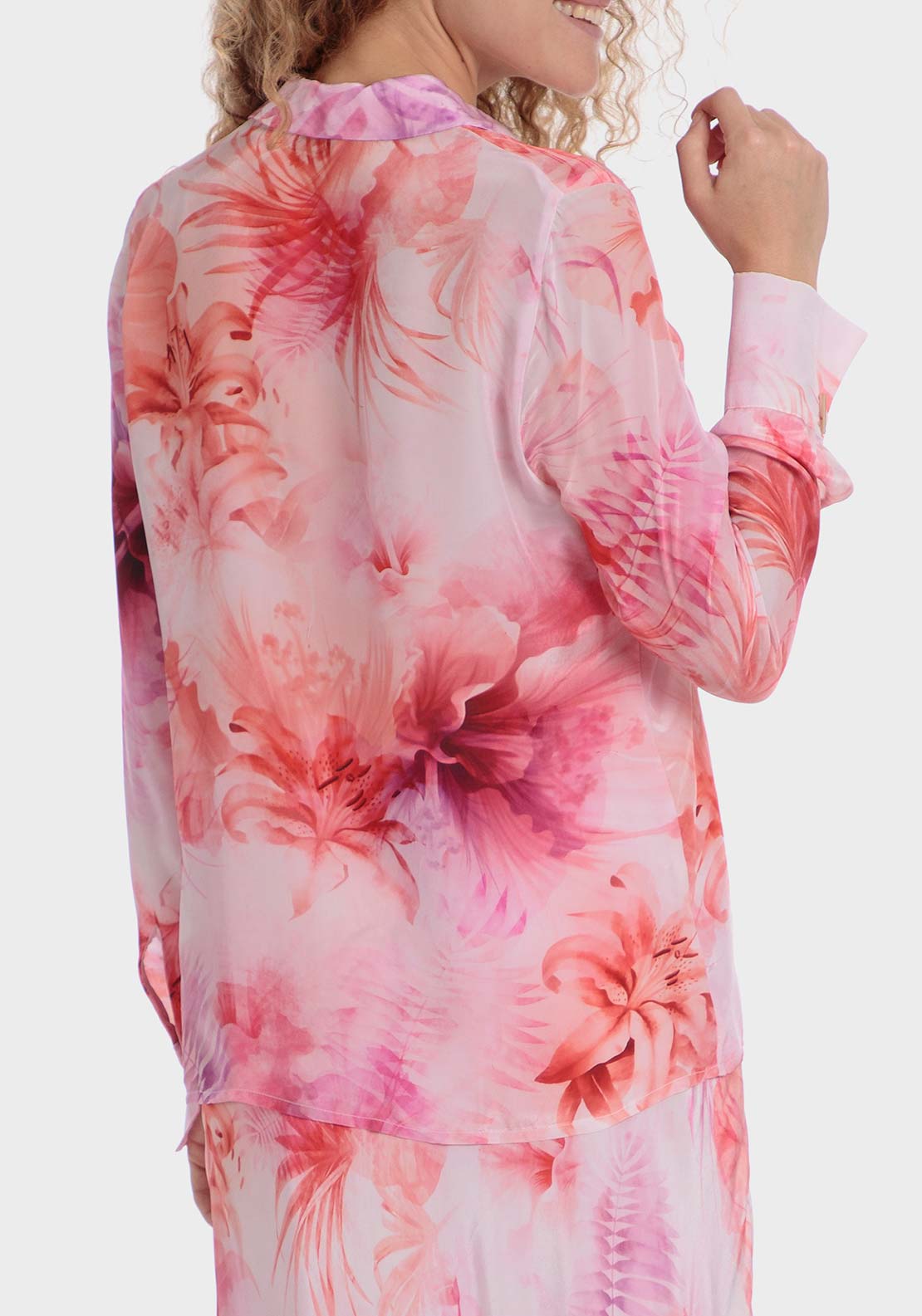 Punt Roma Printed shirt - Pink 2 Shaws Department Stores