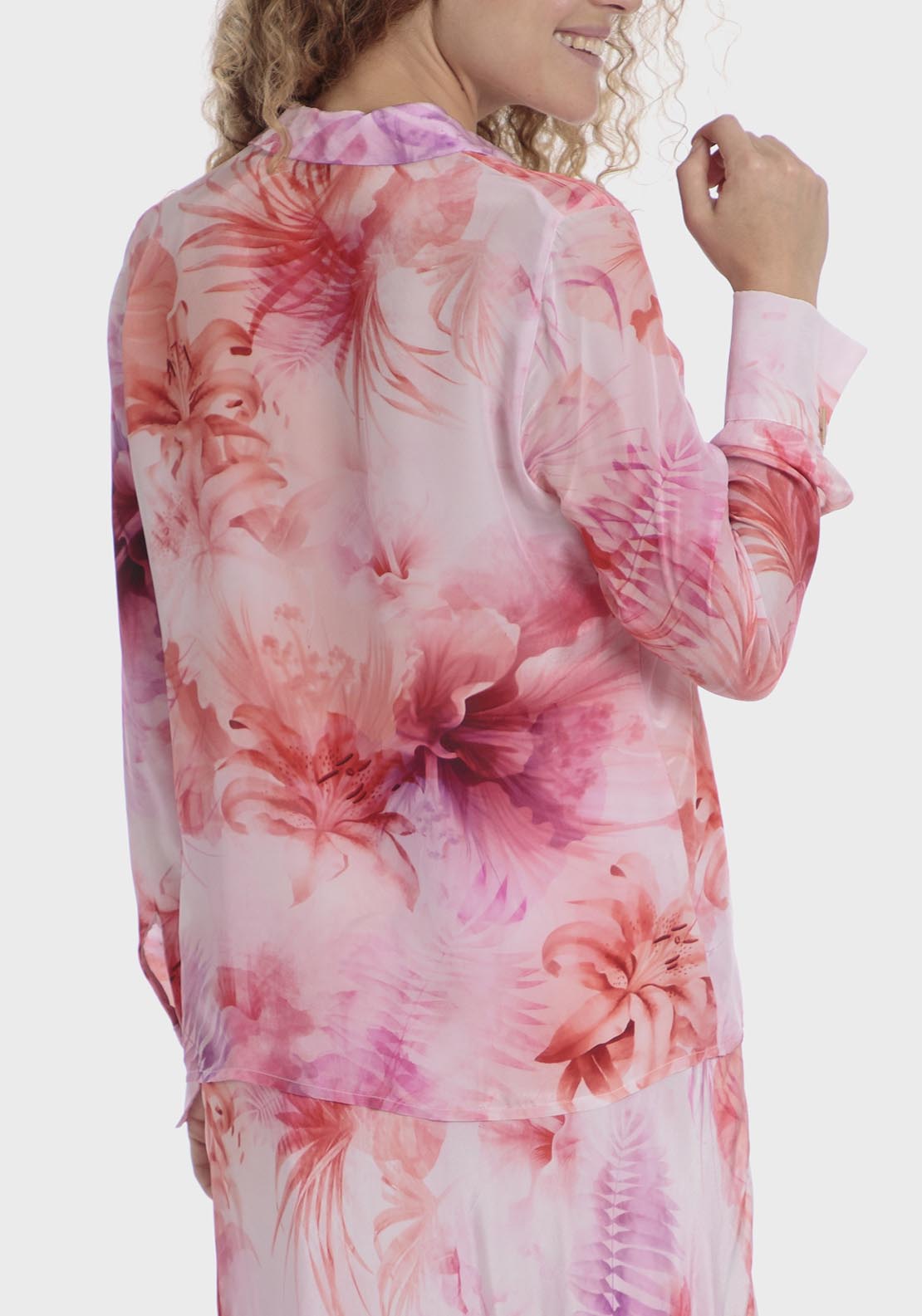 Punt Roma Printed shirt - Pink 5 Shaws Department Stores