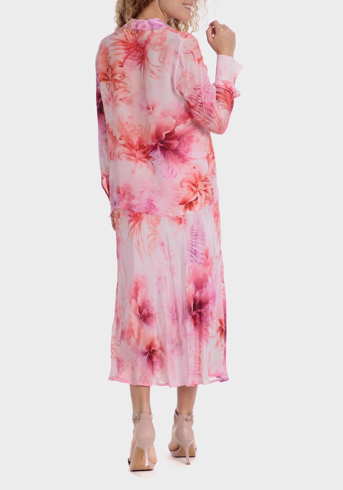 Punt Roma Printed shirt - Pink 7 Shaws Department Stores